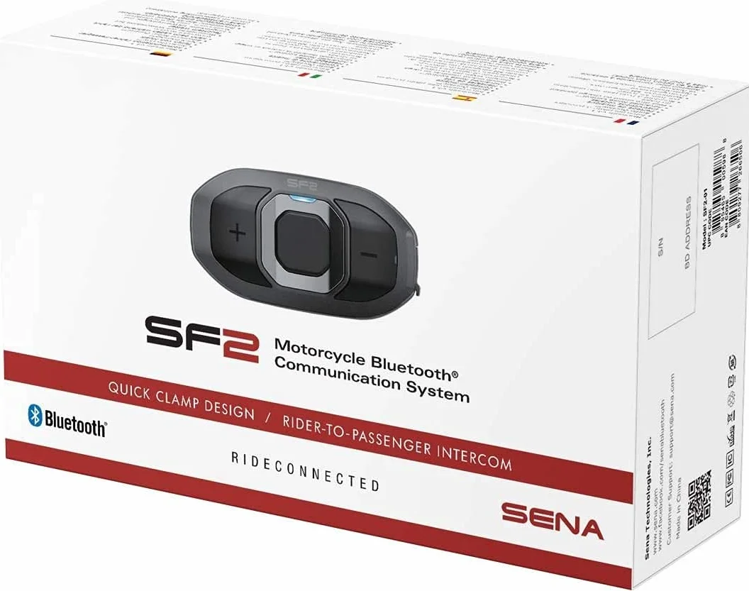 Sena SF2 Sistema di comunicazione Bluetooth per Moto con Dual Speaker