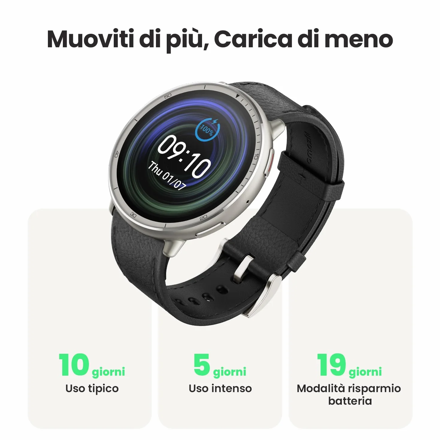 Amazfit Active 2 Smart Watch 44mm, Pagamento NFC, AI, Controllo Vocale, GPS e Mappe Gratuite, Batteria da 10 Giorni, 160+ Modalità Sportive, Resistente all'Acqua 5 ATM per Android e iPhone