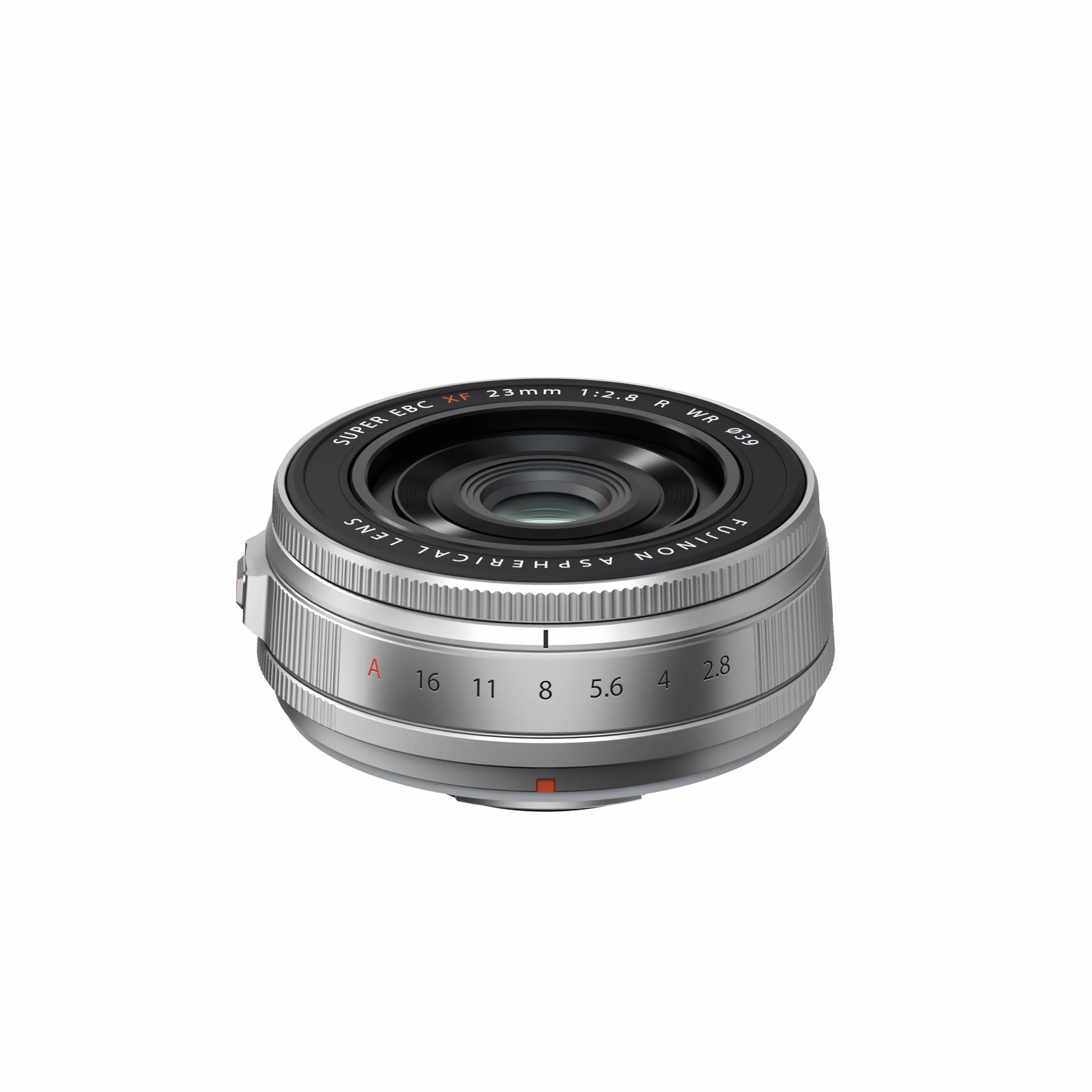 Fujifilm FUJINON XF23mmF2.8 R WR Silver, Obiettivo 23mm, f/2.8, Resistente alle Intemperie, Attacco X Mount, Argento