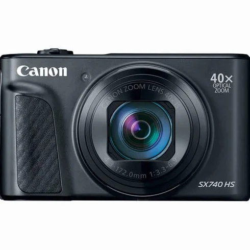 Canon PowerShot SX740 HS - Fotocamera digitale, versione internazionale, colore: Nero