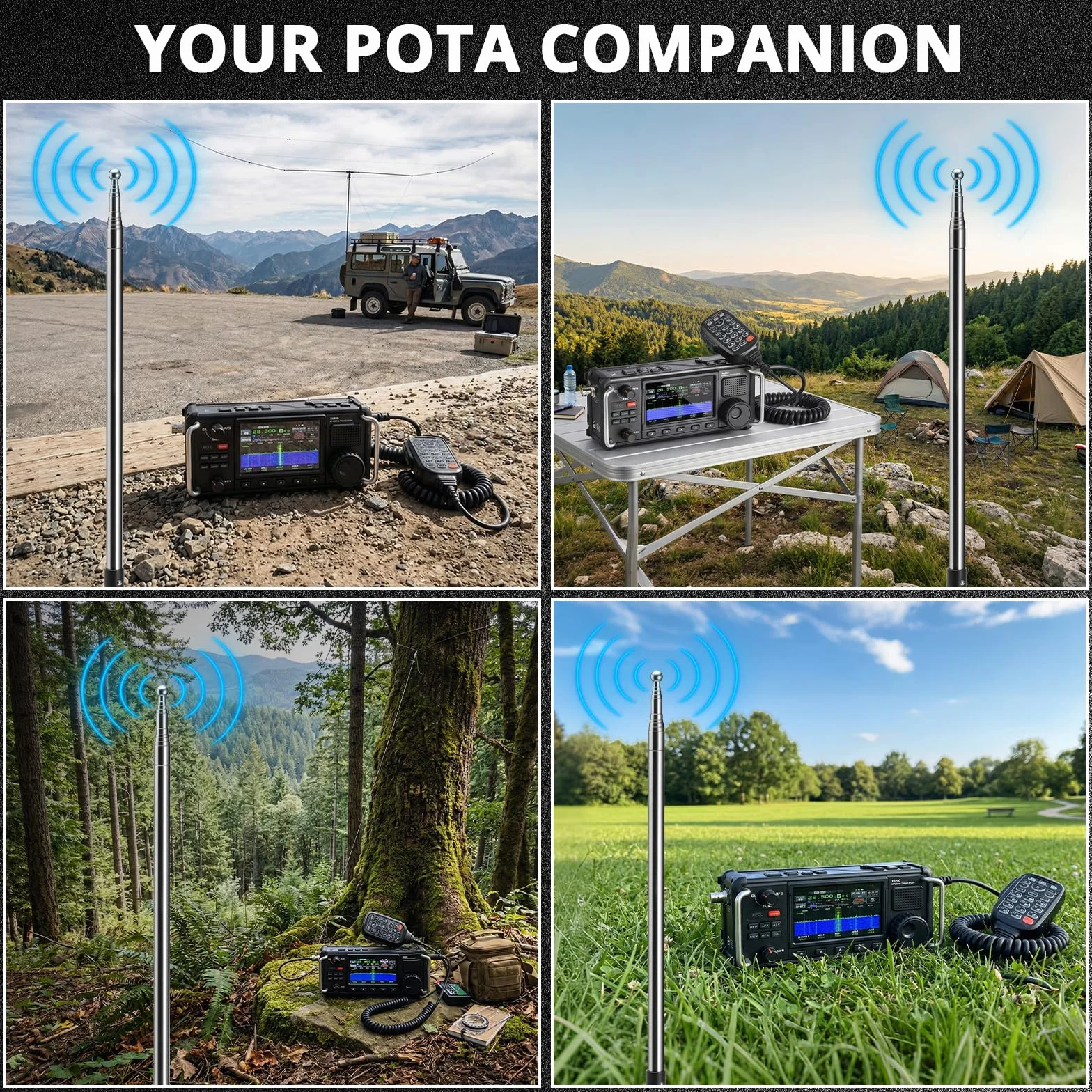 Radioddity Antenna HF-010 RF portatile