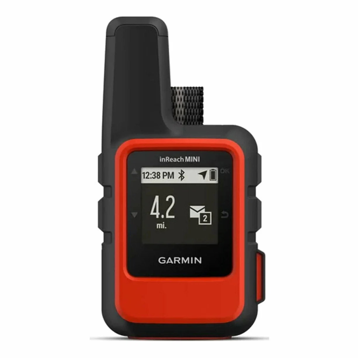 Garmin InReach Mini (Flame Red), Comunicatore Satellitare, Copertura Iridium, Invia e ricevi messaggi, Lancia SOS, LiveTrack, TracBack, Autonomia fino a 90 ore