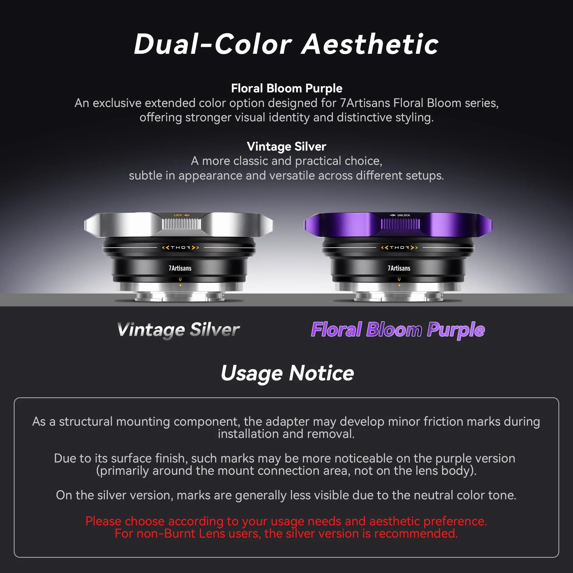 7Artisans Anello Adattatore PL Multi-mount, PL-E Installato Di Default, Compatibile Con Attacchi Intercambiabili PL-L/PL-R/PL-Z, Argento