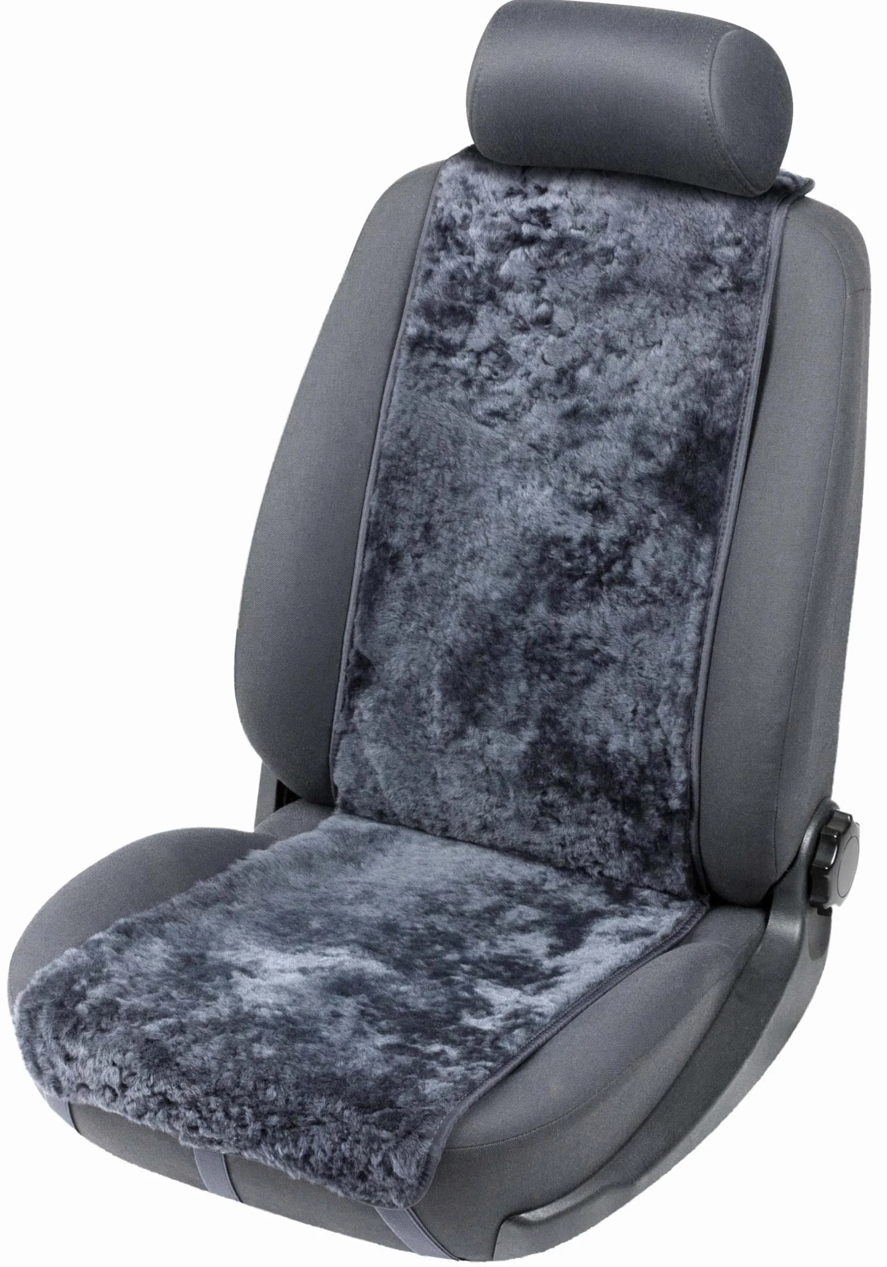Walser Cosmo coprisedile in pelle d'agnello per auto antracite