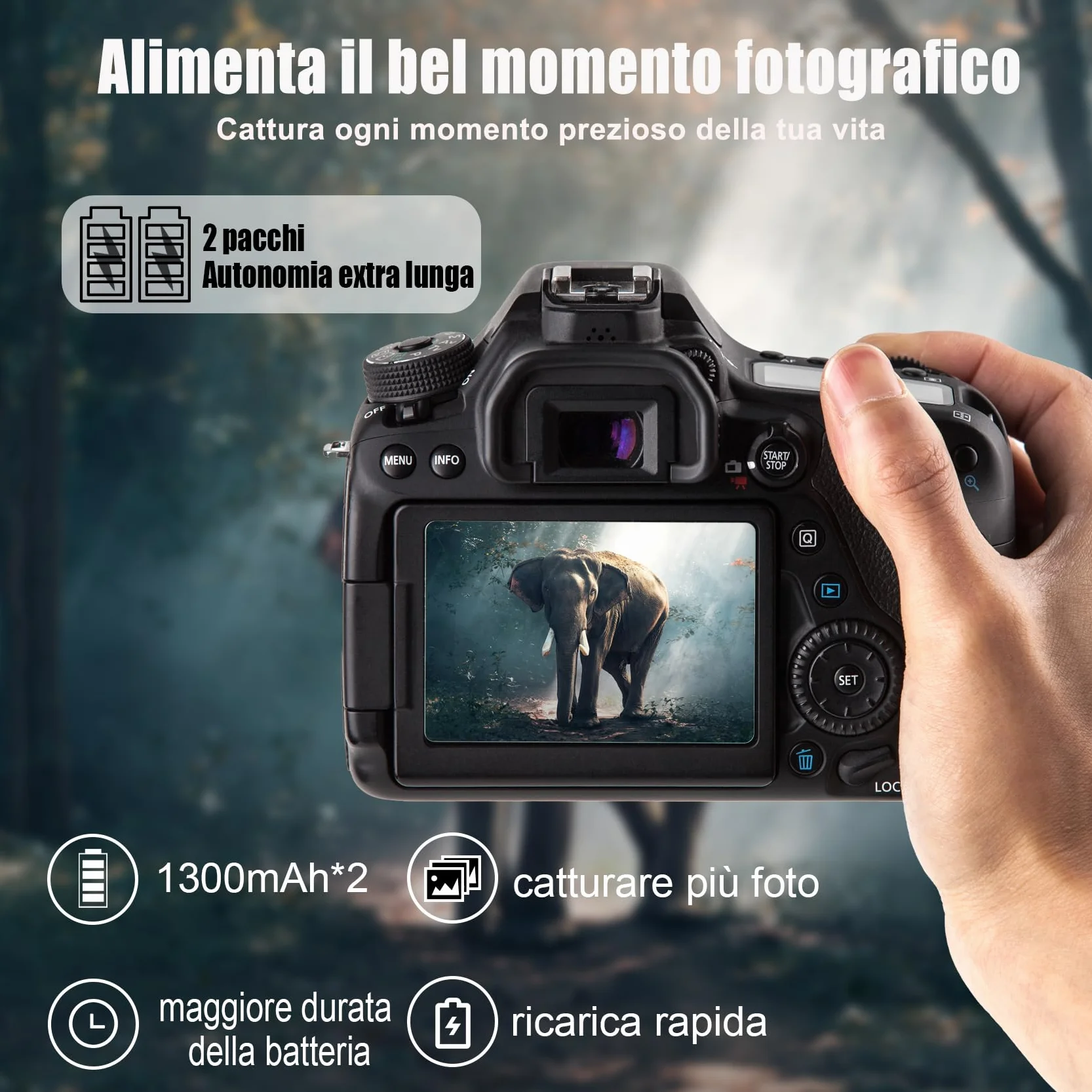 JYJZPB NP-FW50 Batteria di Ricambio e Caricabatteria per Sony ZV-E10 Alpha A6400L A6000 A6400 A6500 A6300 A6100 A7 A7II A7RII A7SII A7S A7S2 A7R A7R2 A5100