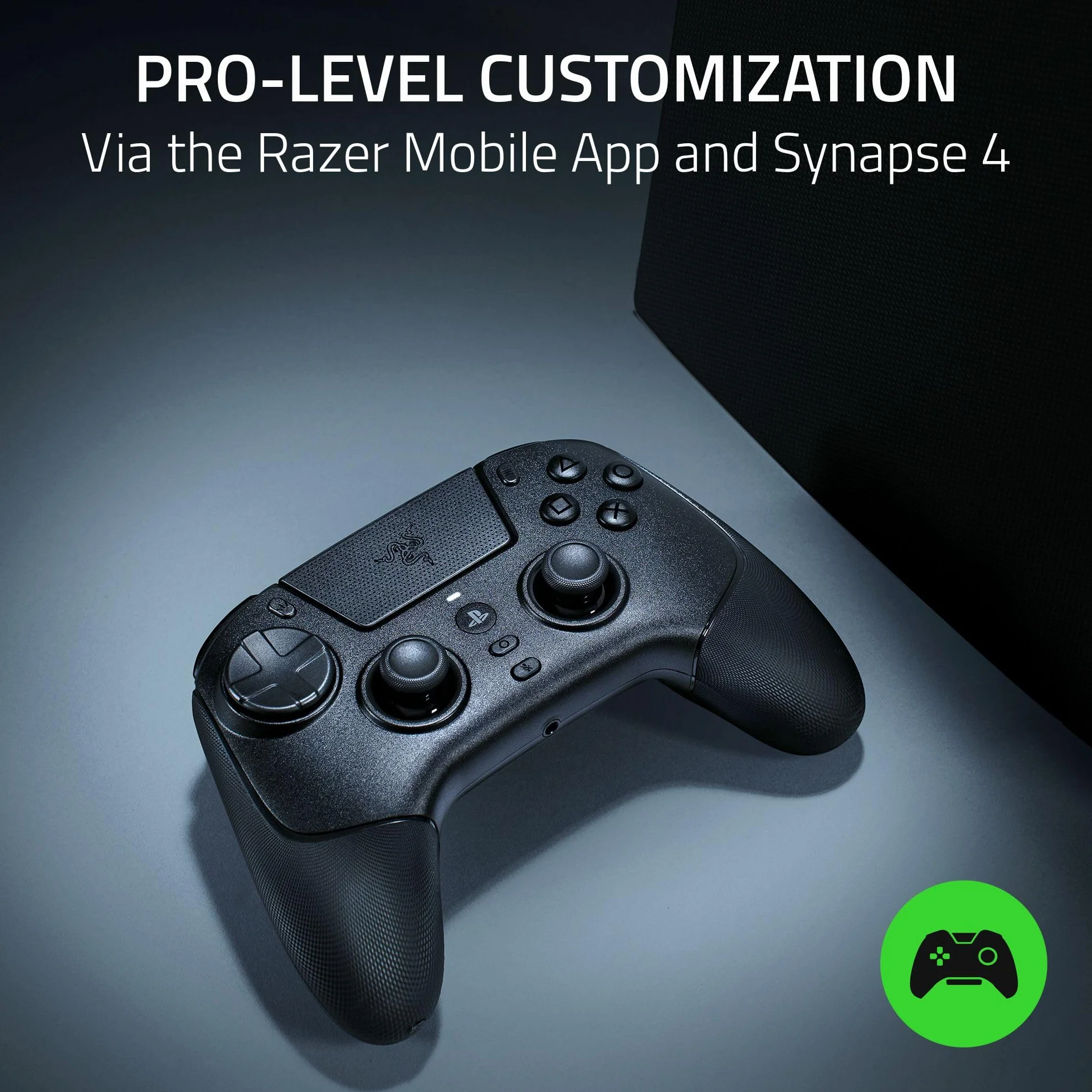 Razer Raiju V3 Pro Controller Wireless: licenza ufficiale per PlayStation, PS5, PC - Prestazioni di livello eSport senza ritardi - 6 pulsanti rimappabili - Thumbstick personalizzabili - Trigger veloci