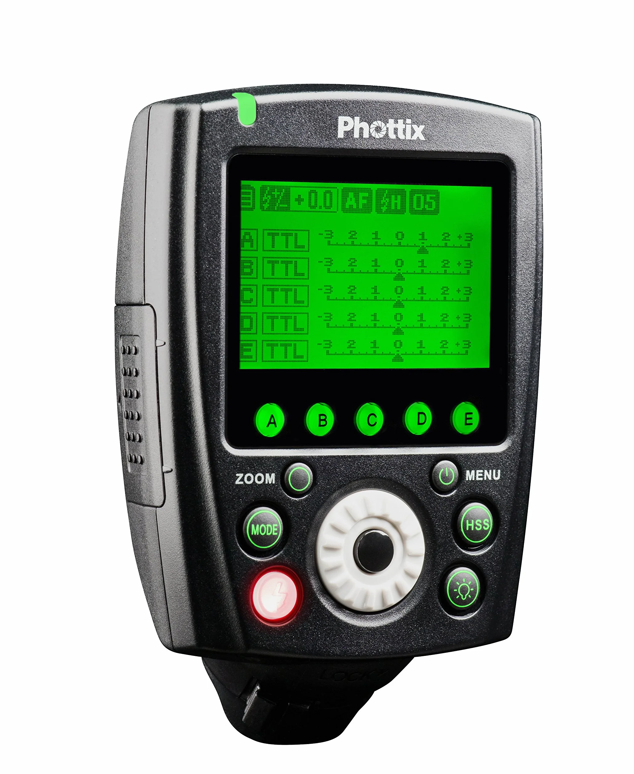 Phottix-Telecomando a distanza per flash 89074 Telecomando trasmittente per Canon, colore: nero