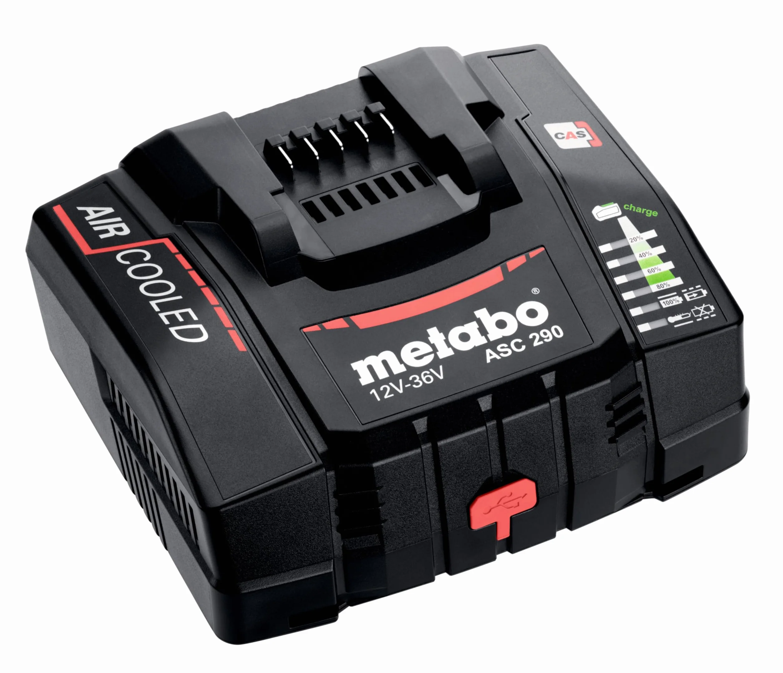 metabo Set base – 2 batterie LiHDX 8.0 Ah, caricatore rapido ASC 290, metaBOX 145 – potente, durevole, tecnologia batteria 18 V – ideale per i professionisti