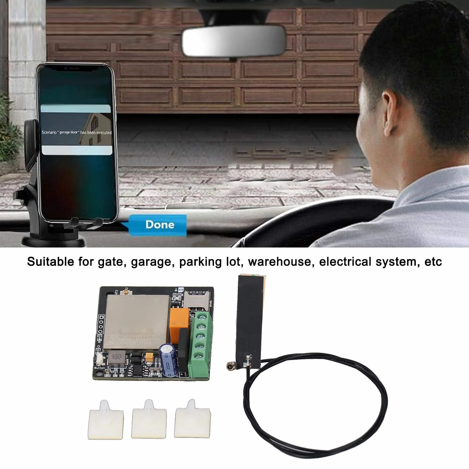 CY306 GSM Apriporta Remoto 3G 4G Controller di Accesso GSM 1001 Utenti Mini Controller per Tende Cancello del Garage Facile Installazione e Utilizzo