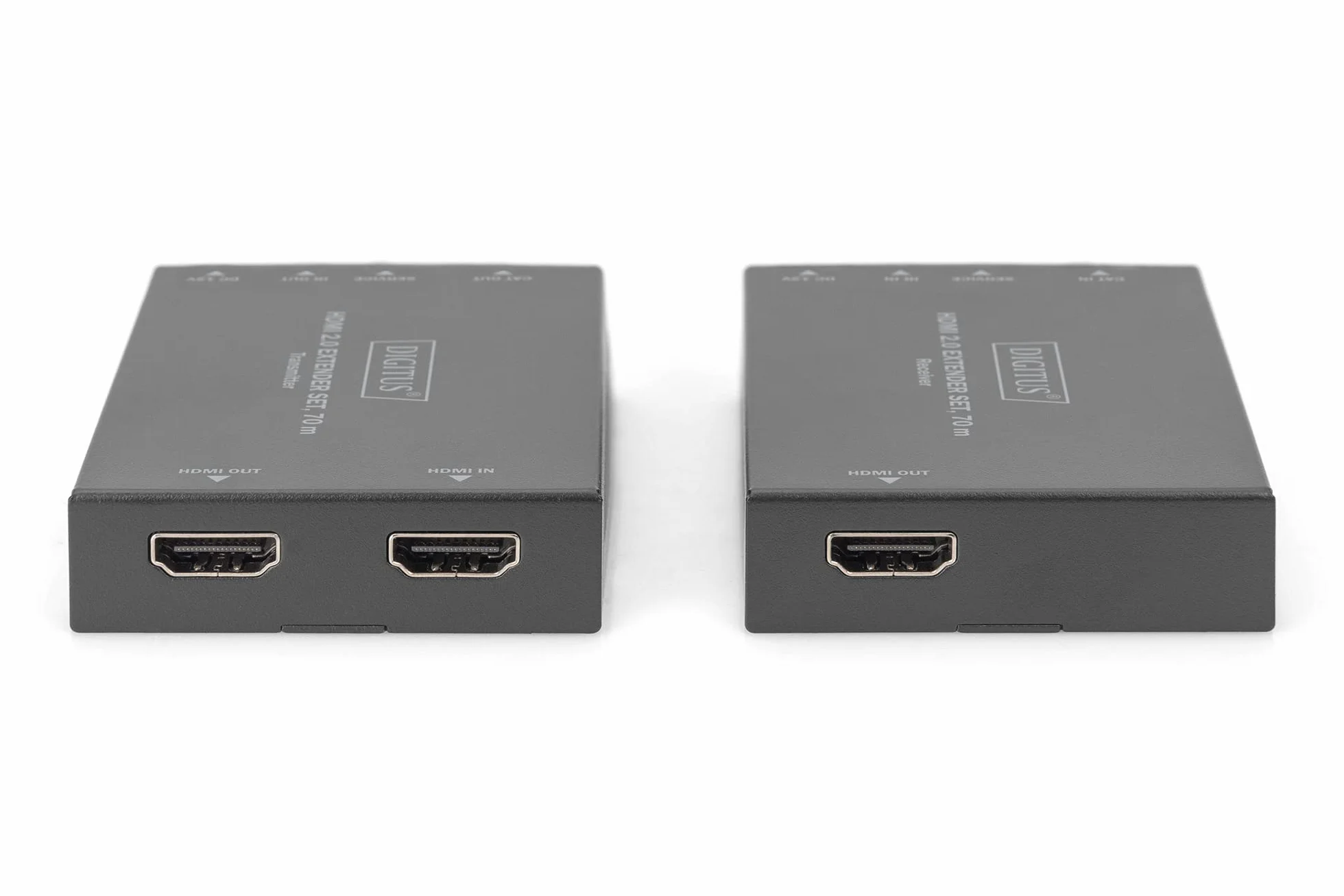 DIGITUS Set estensore HDMI 2.0 70 m 4K/60 Hz 18 Gbps HDCP 2.2 HDR PoC