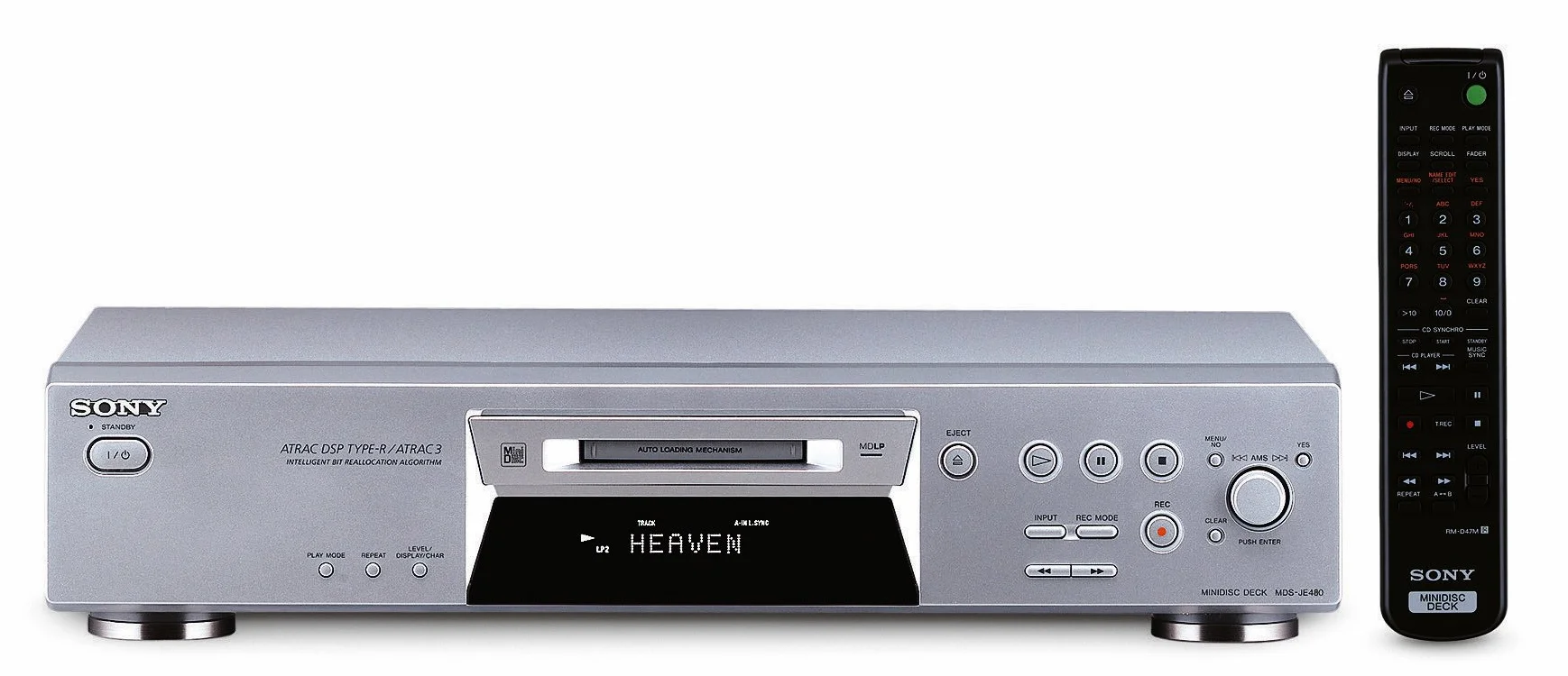 Sony MDS-JE480 Lettore Minidisc Argento