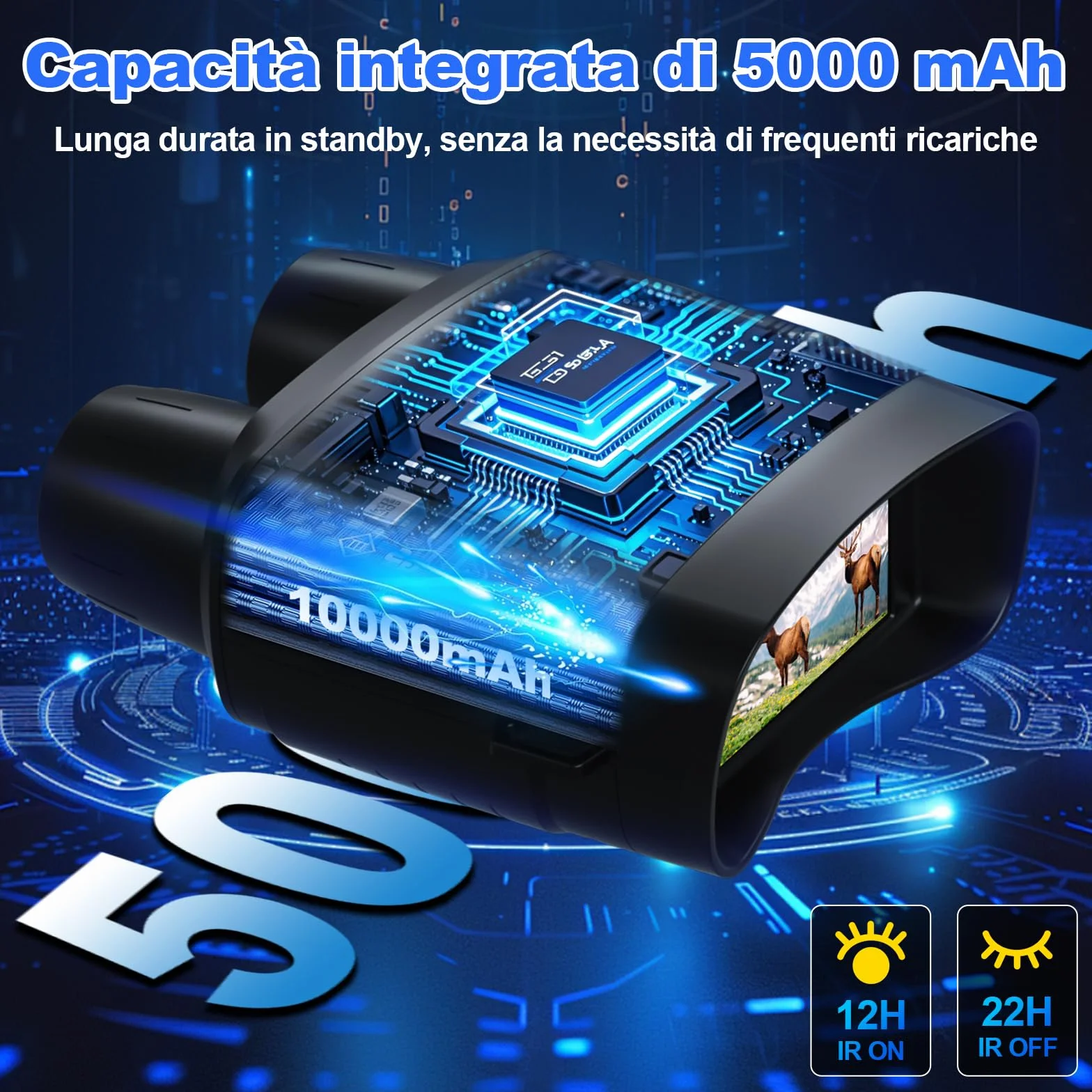 Visore Notturno Termico 5K | Binocolo Visione Notturna