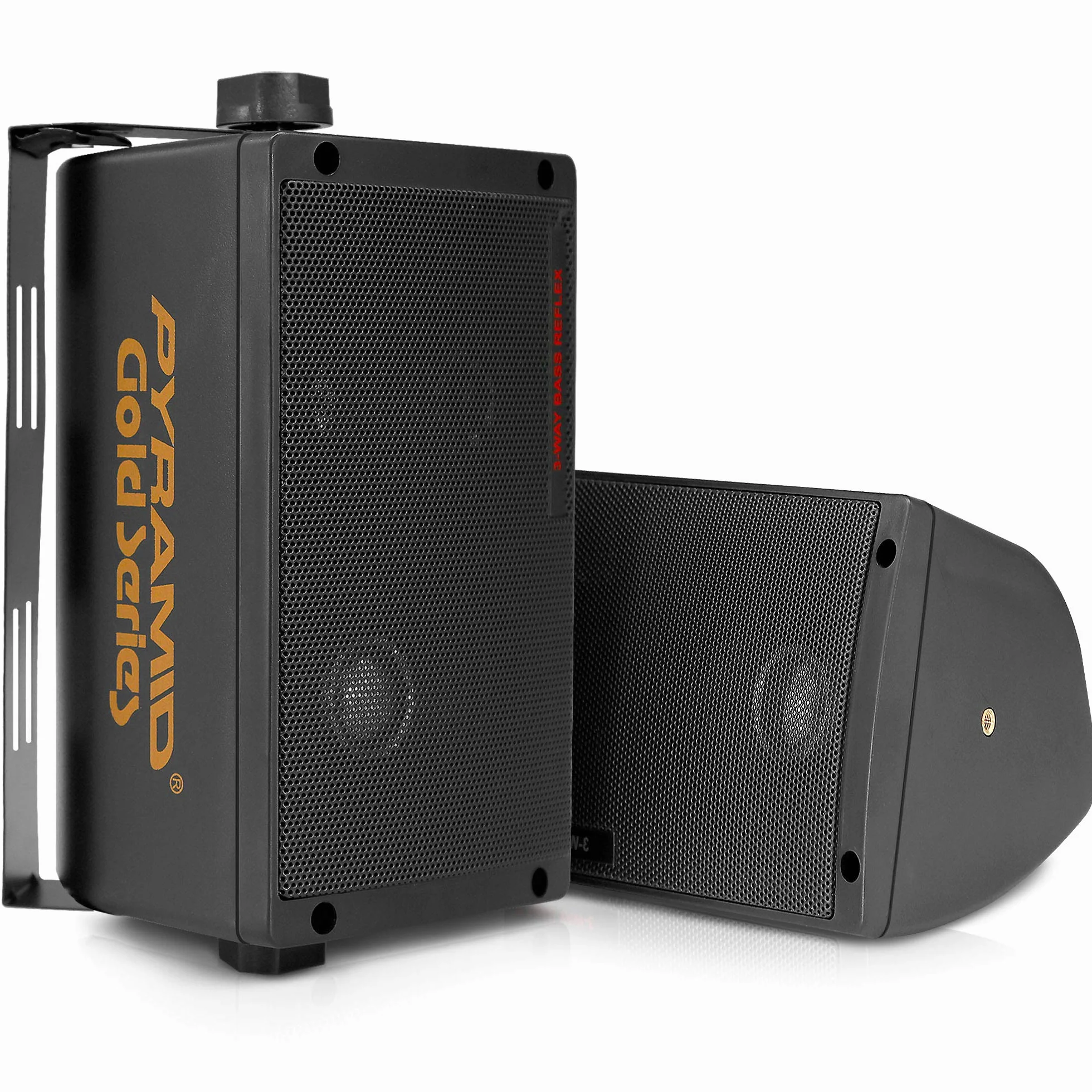 Pyramid Casse Audio Speaker 300 Watt Sistema Altoparlanti 3 Vie Montabile Diffusori Esterni Interni