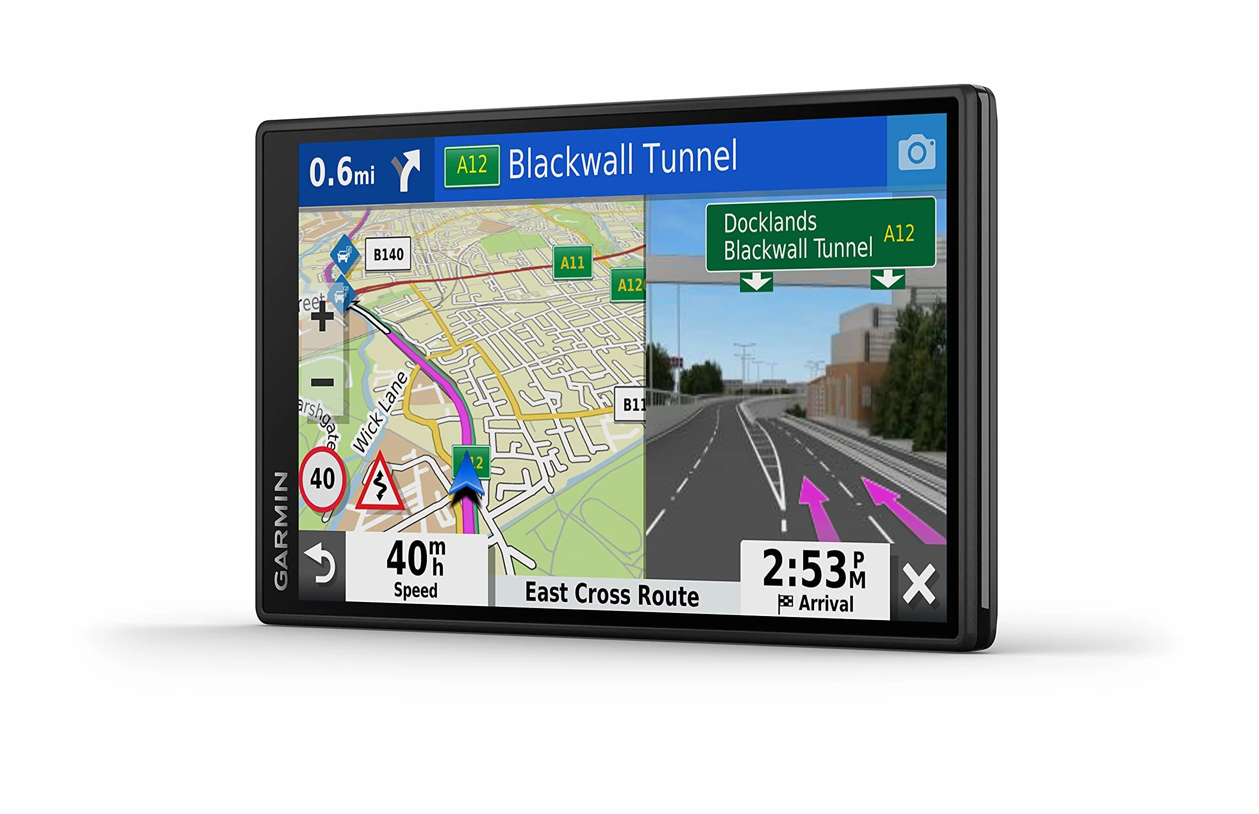 Garmin DriveSmart 55 EU LMT-S Navigatore Auto con Mappa Europa 3D, Schermo Touch 5.5", Vivavoce, Infotraffico e Servizi Live via Smartphone