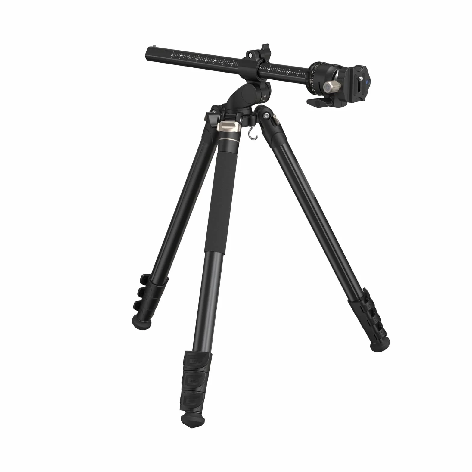 SMALLRIG 2 in 1 Camera Tripod, Treppiede/Monopiede Orizzontale con Colonna Centrale con Rotazione a 360°, con Supporto per Smartphone, per DSLR, Videocamera, CT200, Carico Massimo 22lb/10kg - 4288