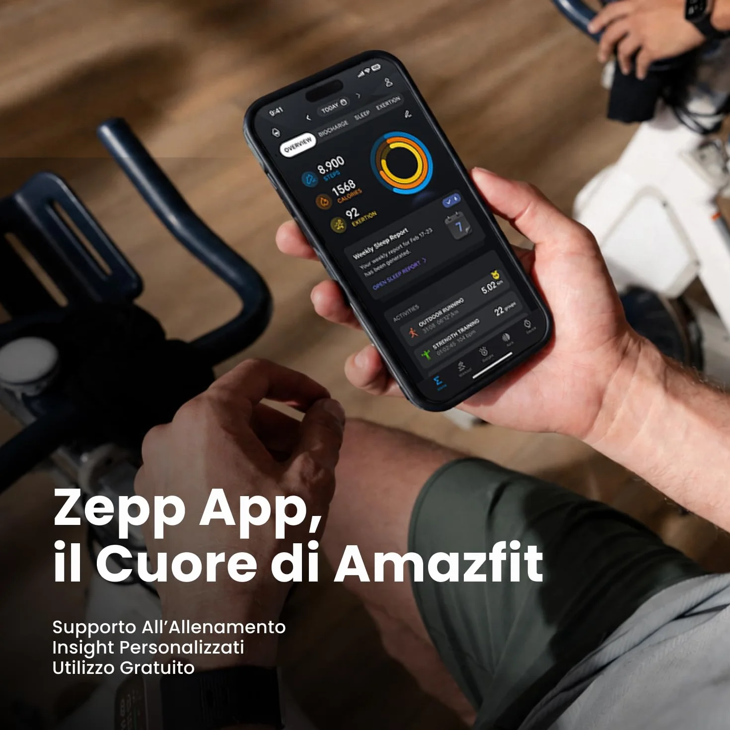 Amazfit Bip Max 50mm Smartwatch, Display AMOLED da 2.07", Autonomia fino a 20GG, GPS, 4GB, Mappe Offline, Fitness Tracker, Hybrid Training, 150+ Modalità Sportive, HYROX, 5 ATM per Android e iPhone