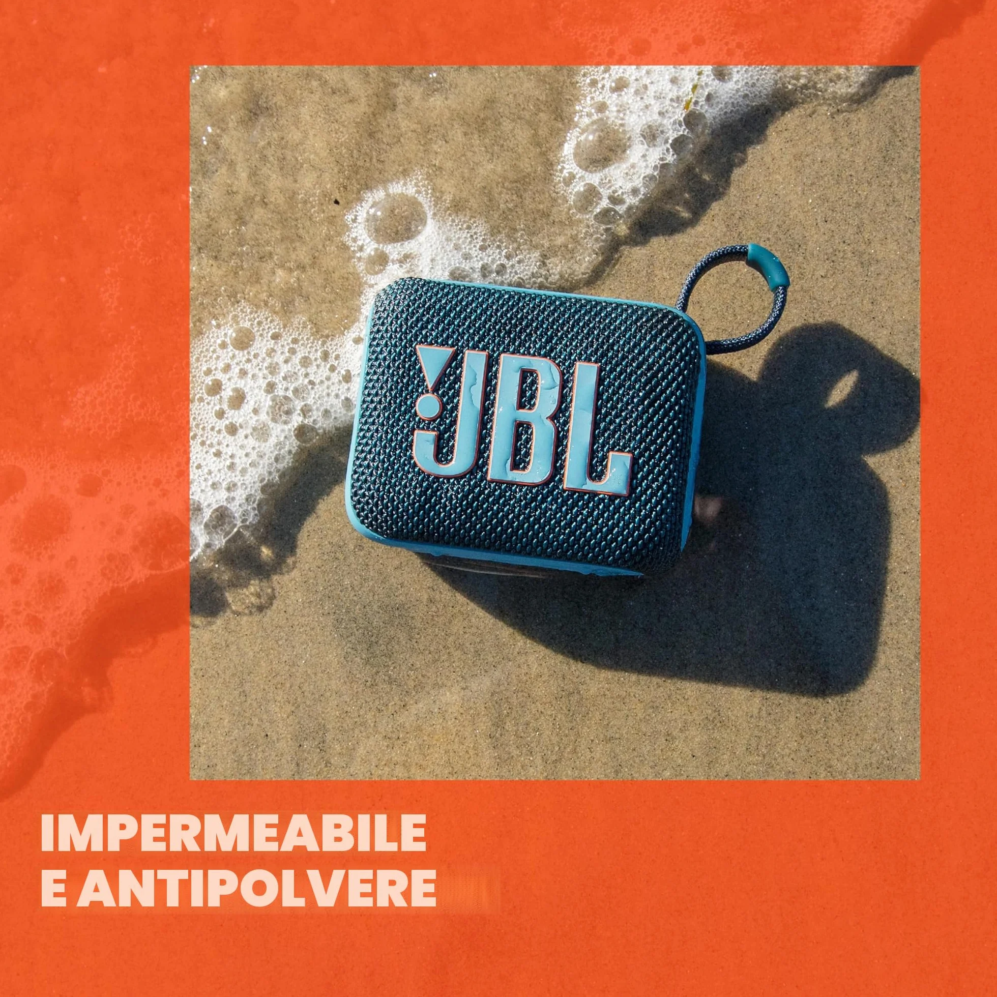JBL GO 4 Speaker Bluetooth Portatile, Altoparlante Wireless con Design Compatto, Waterproof e Resistenza alla Polvere IP67, fino a 7 h di Autonomia, USB, Compatibile con App JBL Portable, Nero