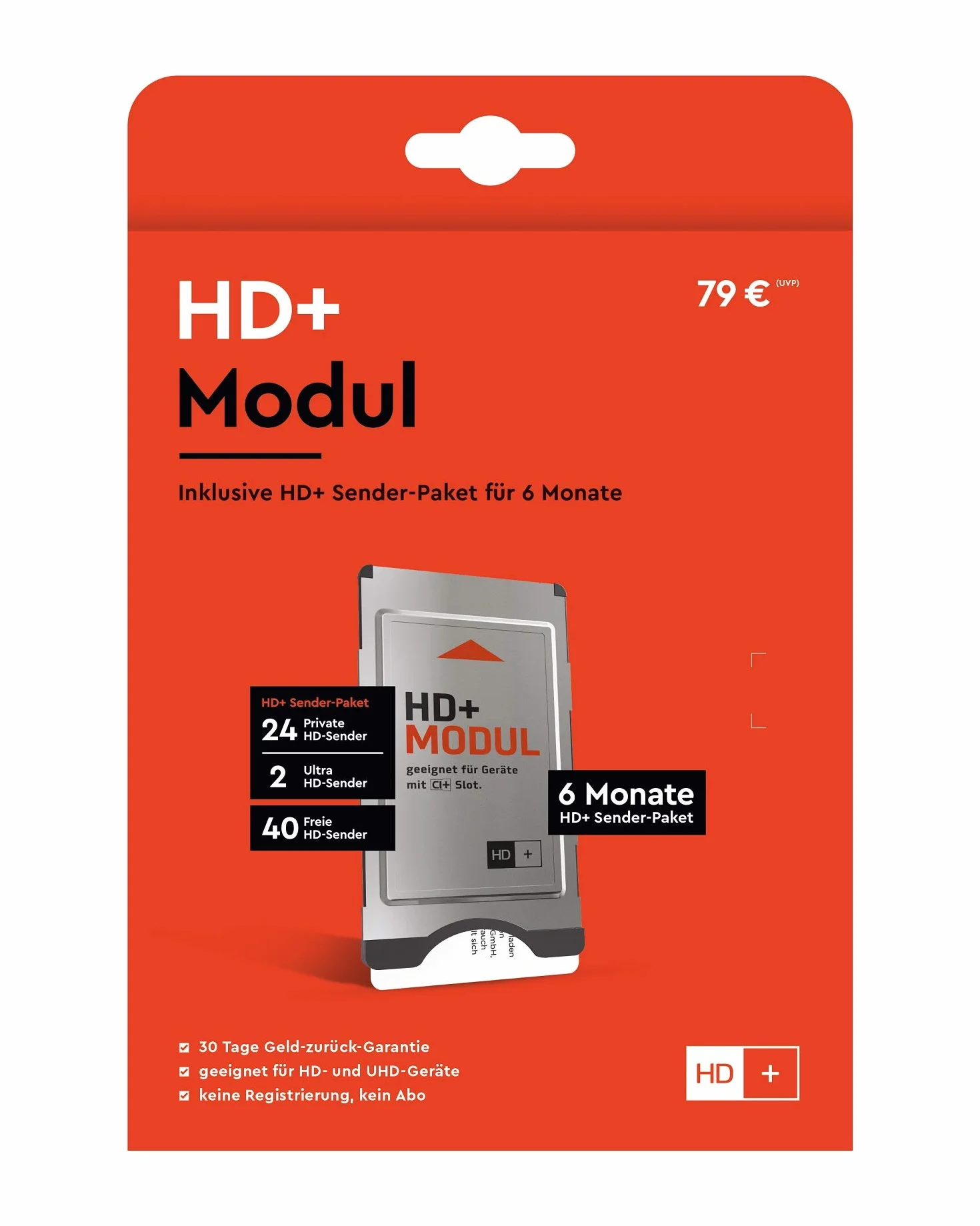 SmardTV CI+ Modul incl. HD+ Smartcard per 12 mesi di programmi HD+ (per apparecchi dotati di porta CI+) [Importato da Germania]
