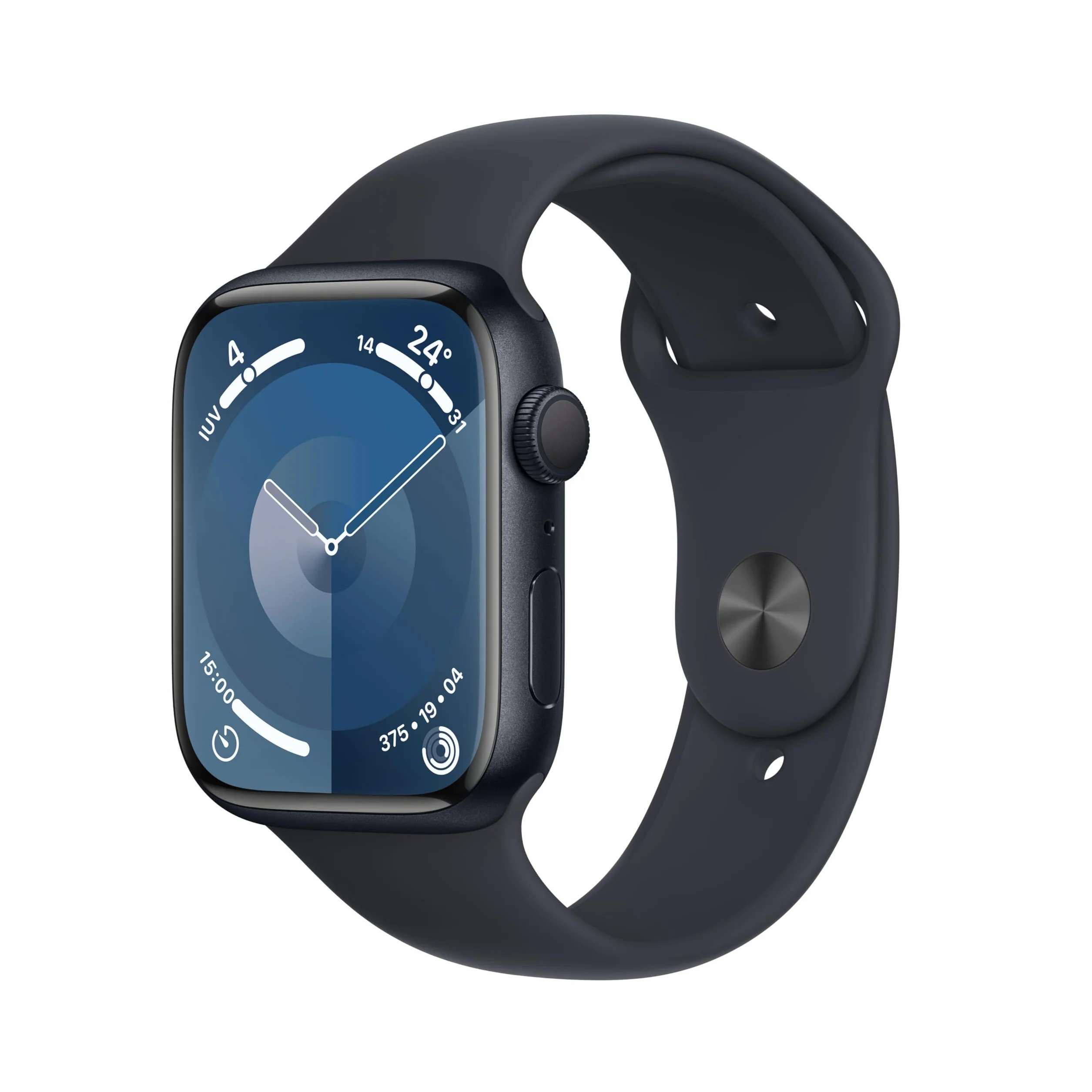 Apple Watch Series 9 GPS 45 mm Aluminium Case Mezzanotte Sport Band M/L Ricondizionato