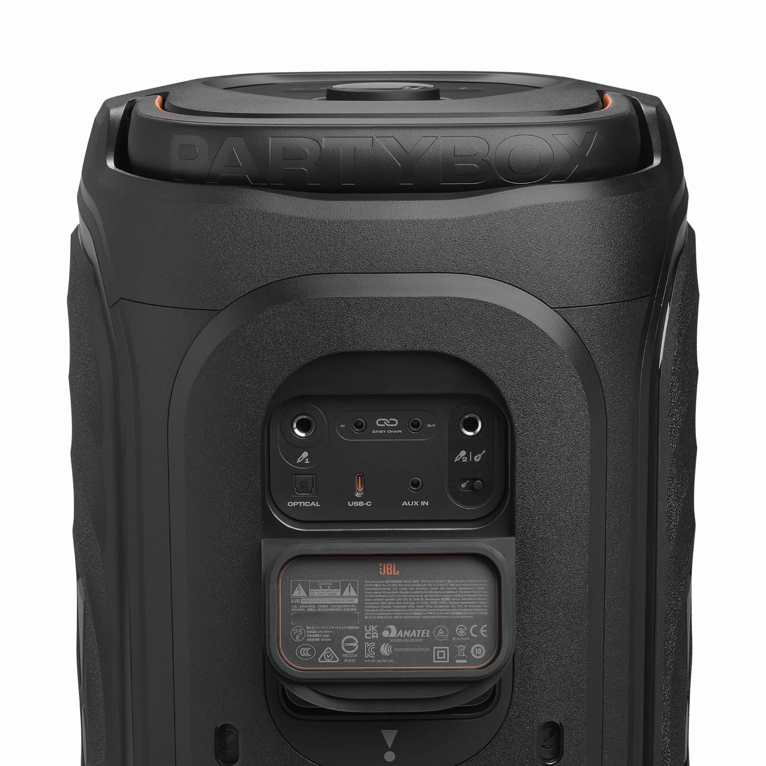 JBL PartyBox 130 Diffusore Portatile per feste con potente JBL Sound, Bluetooth, Lightshow dinamico, Design IPX4 resistente agli schizzi, fino a 15 ore di Batteria, Nero