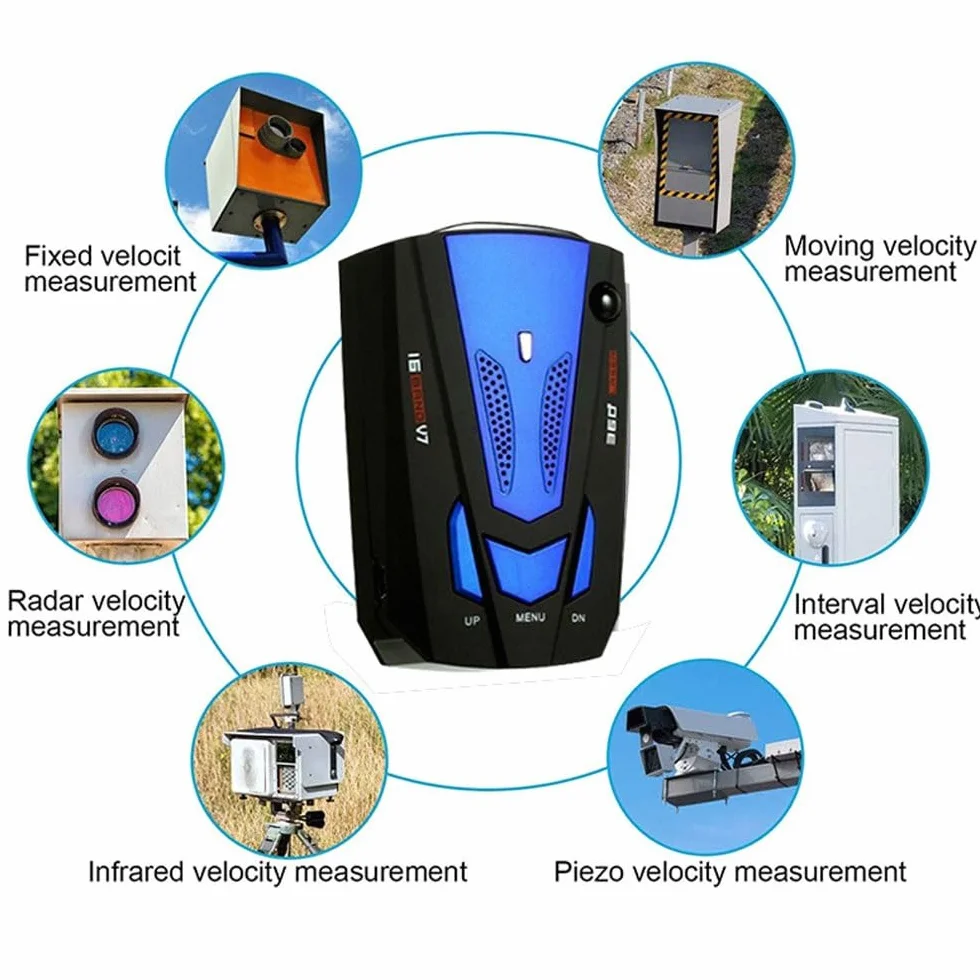 Rilevatore di Radar per Auto, Rilevatore Mobile a Lungo Raggio 360° con Allerta Autovelox e Avviso Vocale, Sicurezza di Guida Potenziata per Viaggi Autostradali