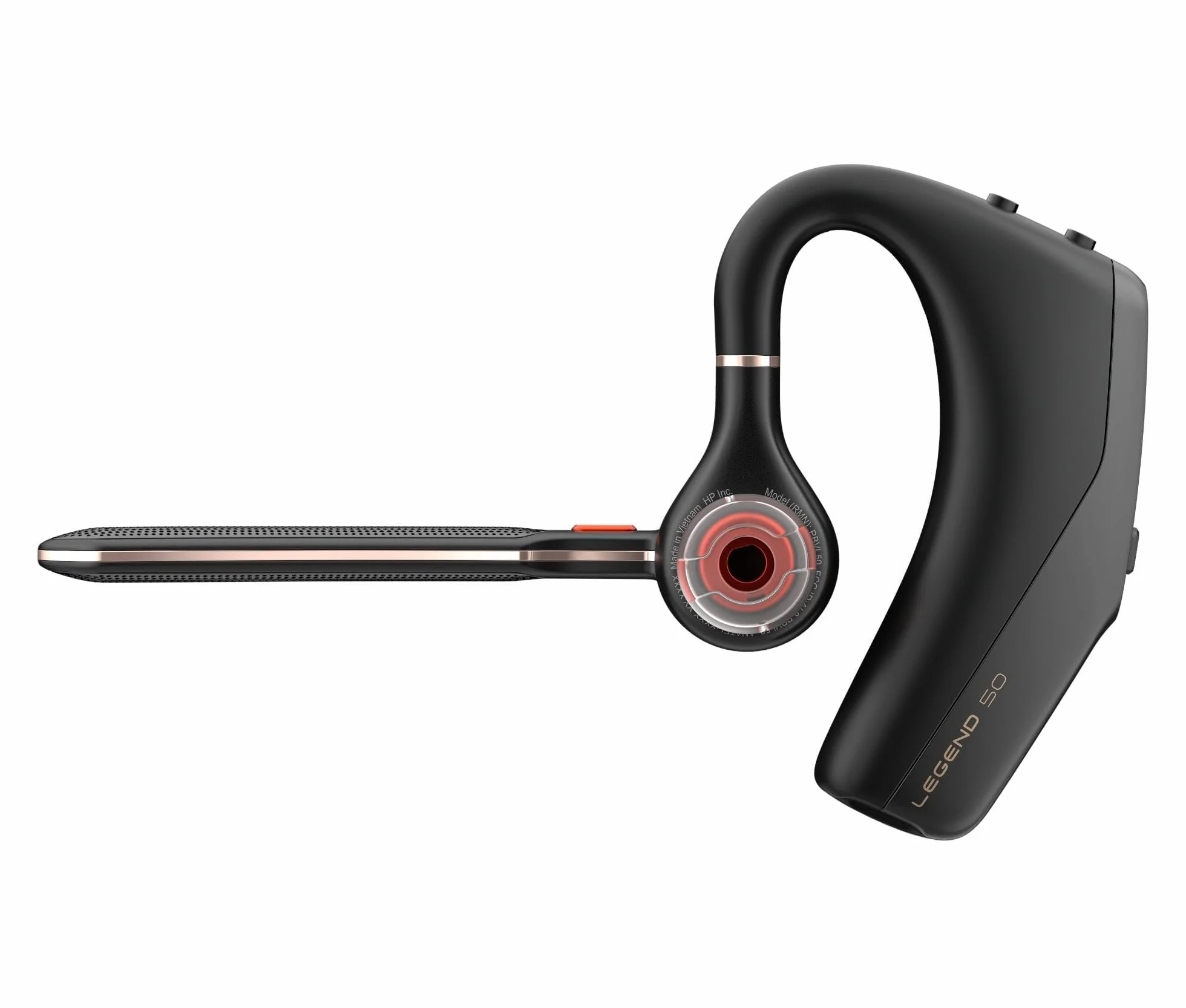 Poly Voyager Legend 50-M Headset UC con quattro microfoni, cancellazione del rumore, tecnologia Poly Noise Block, custodia di ricarica portatile, sensori intelligenti, comandi rapidi