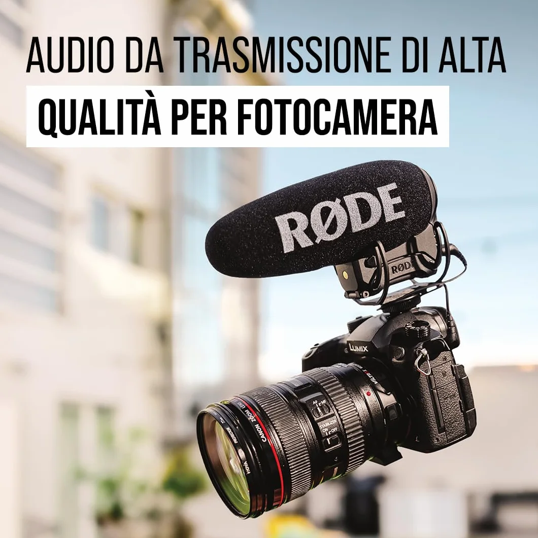 RØDE Videomic Pro+ Microfono per Fucile da Ripresa Premium con Filtro Passa-Alto, Pad, Canale di Sicurezza per Riprese Cinematografiche, Creazione di Contenuti e Registrazione della Posizione