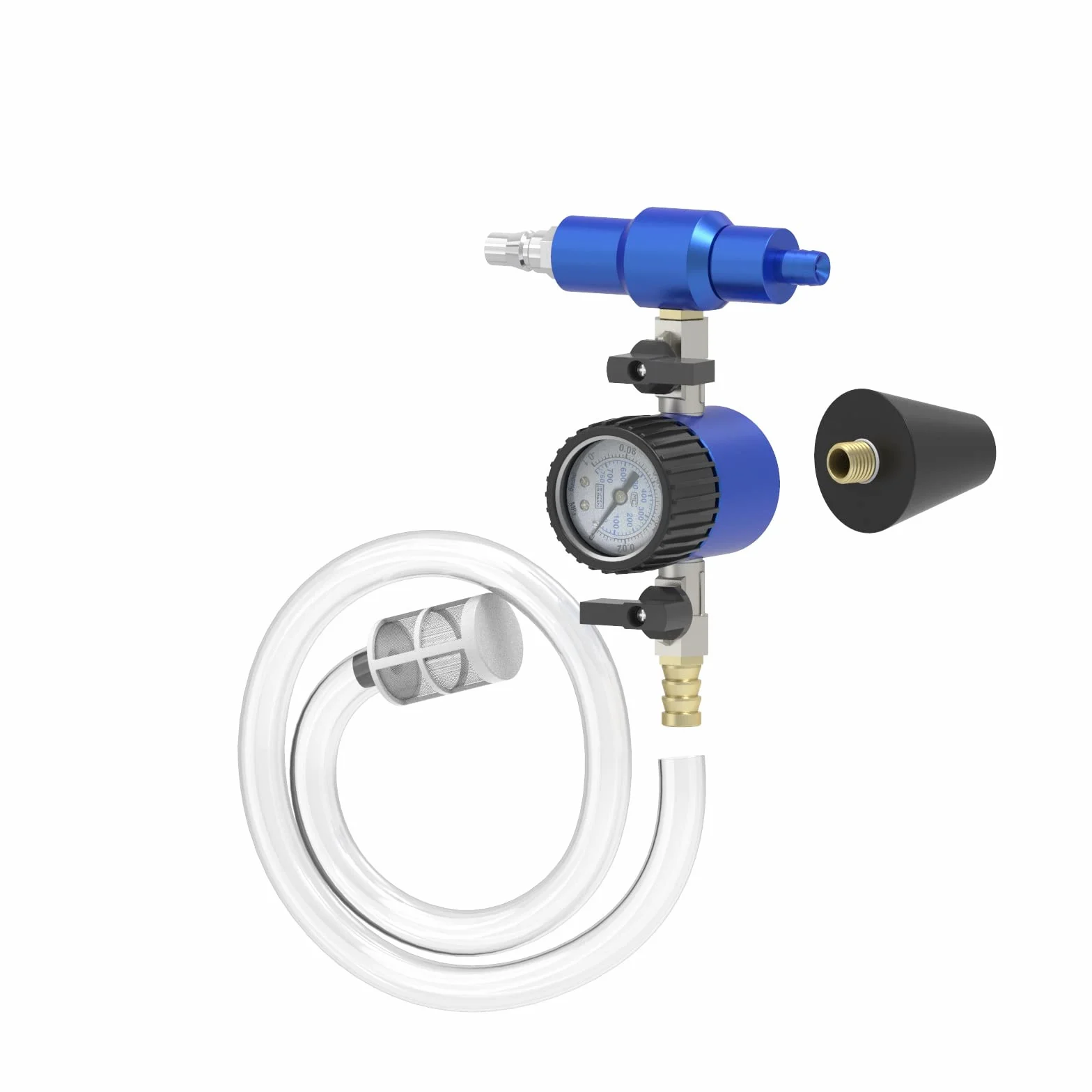 MRCARTool Kit Ricarica Vuoto Refrigerante Auto Sistema Raffreddamento Tester Spurgo Manometro 3 Adattatori