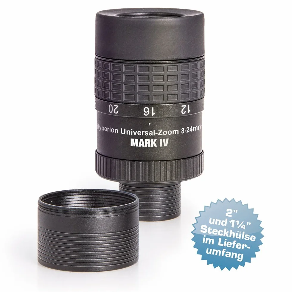 Baader Planetarium Oculare zoom Hyperion Universal Mark IV + lente di Barlow zoom, set