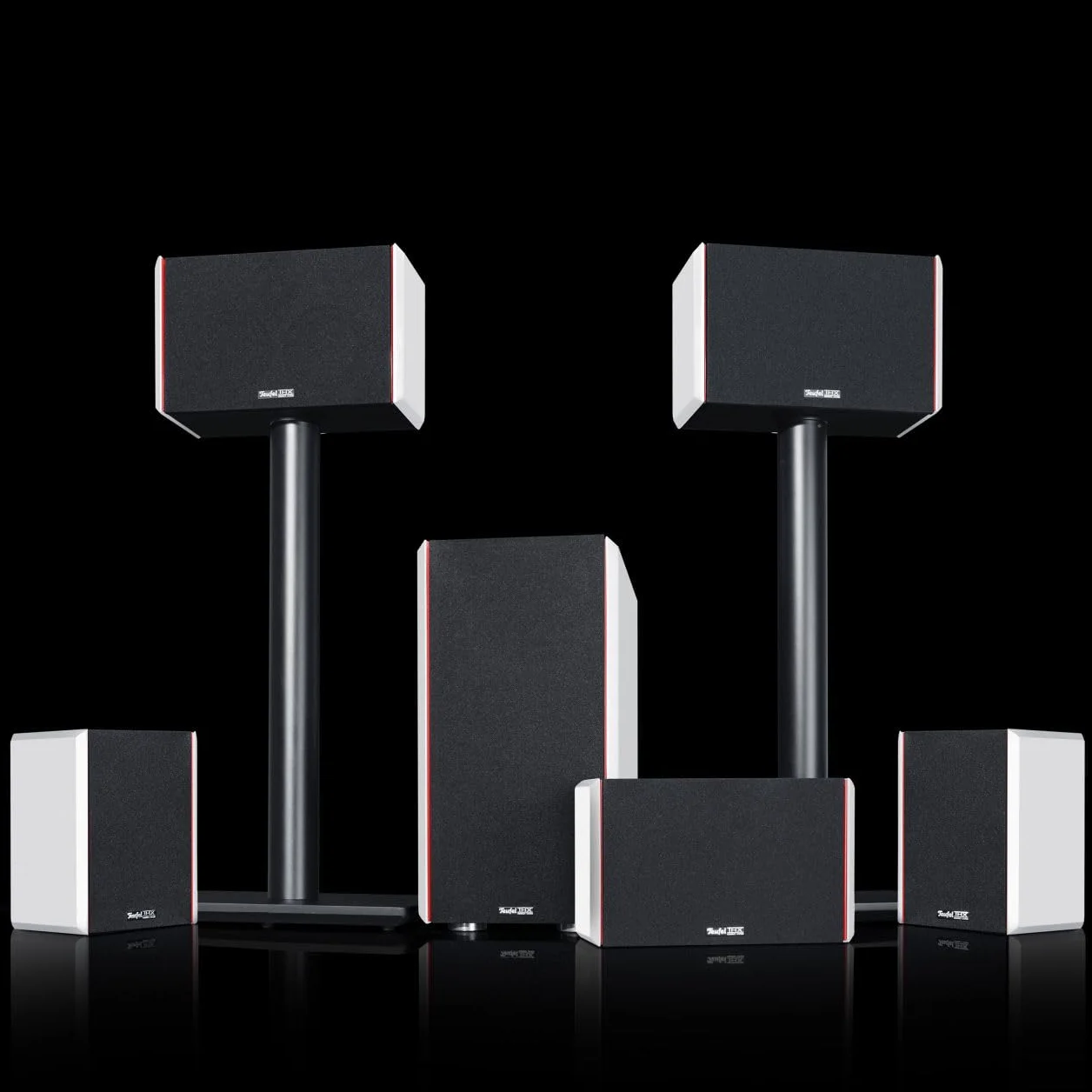 Teufel -Sistema 4 THX compatto " Set Cinema 5.1 " - Set 5.1 con licenza THX di altoparlanti compatti