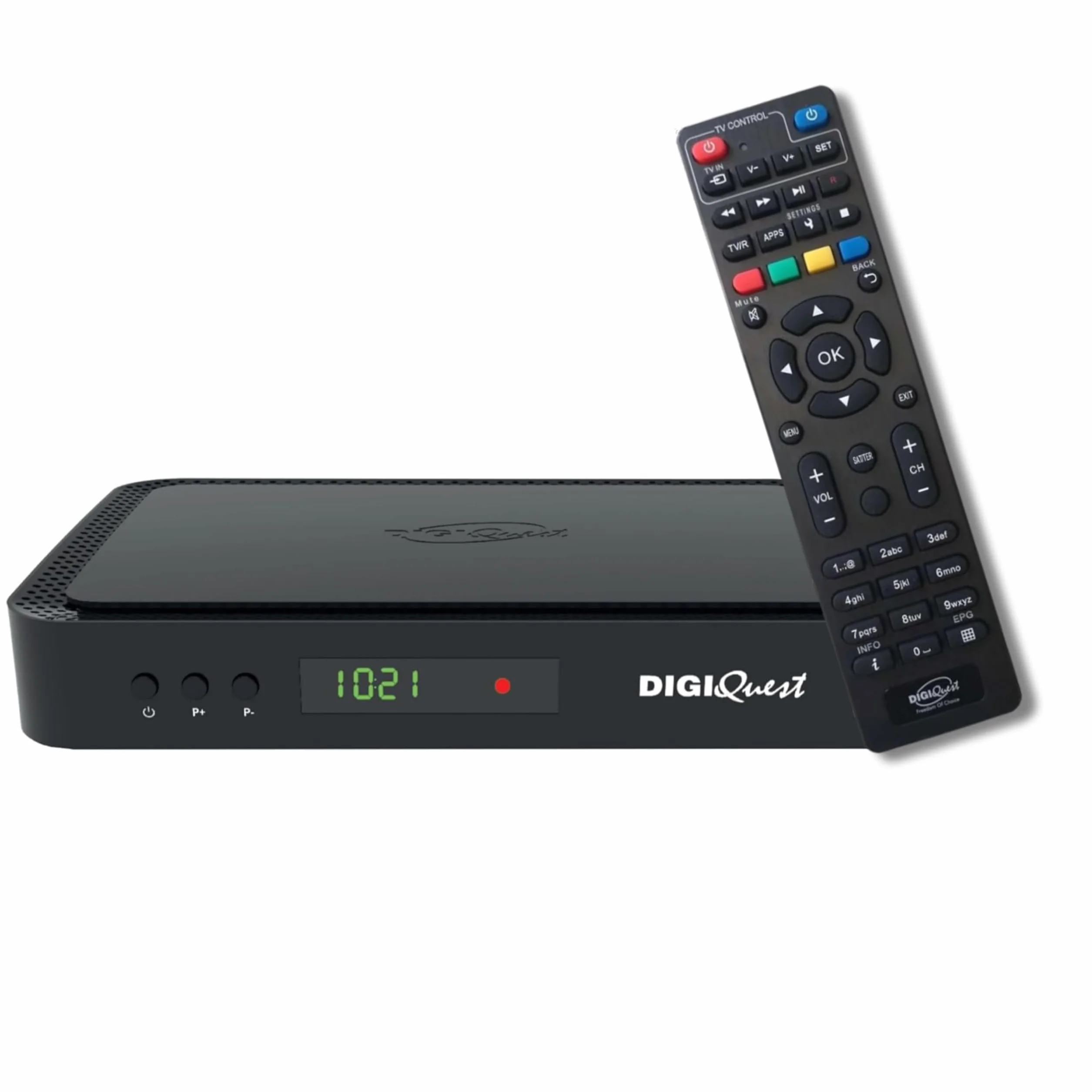 DIGIQUEST Decoder tivùsat COMBO 4K Q99 | Satellitare + Terrestre | HbbTV interattivo | HEVC Main 10 | Registrazione attivabile | Telecomando 2in1 | Smartcard inclusa | Pronto sistema Merlin