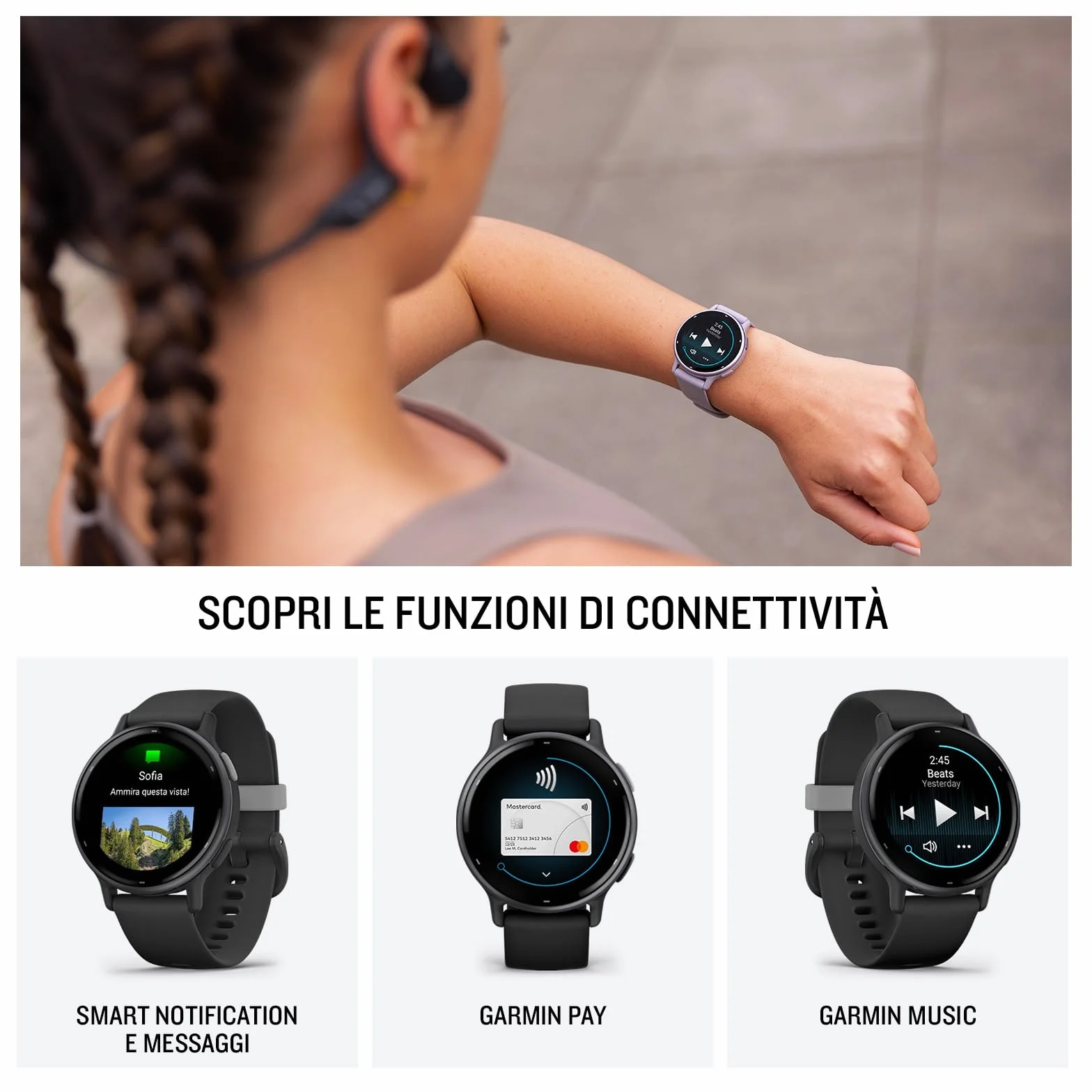 Garmin vívoactive 5, Smartwatch AMOLED 1,2", Cassa 42mm, Musica, Pay, +30 Sport, GPS, Cardio, Coach Sonno, Benefici Workout, Autonomia 11 giorni (Blue & Blue Metallic) (Ricondizionato)