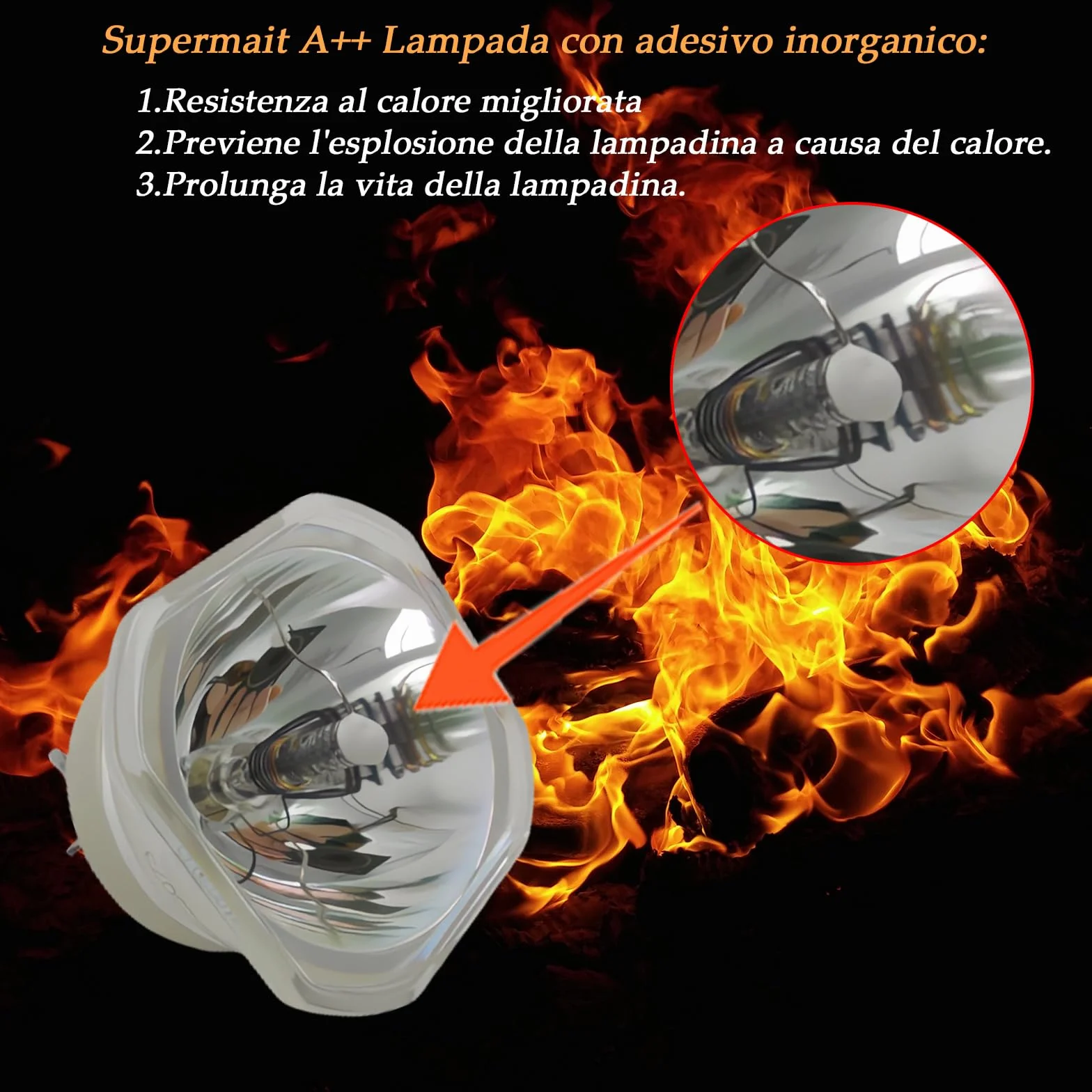 MC.JK211.00B MCJK21100B A+ Qualità Lampada Lampadina per proiettore di ricambio con custodia Compatibile con Acer S1283E S1283HNE S1383WHNE H6517ST H6517BD