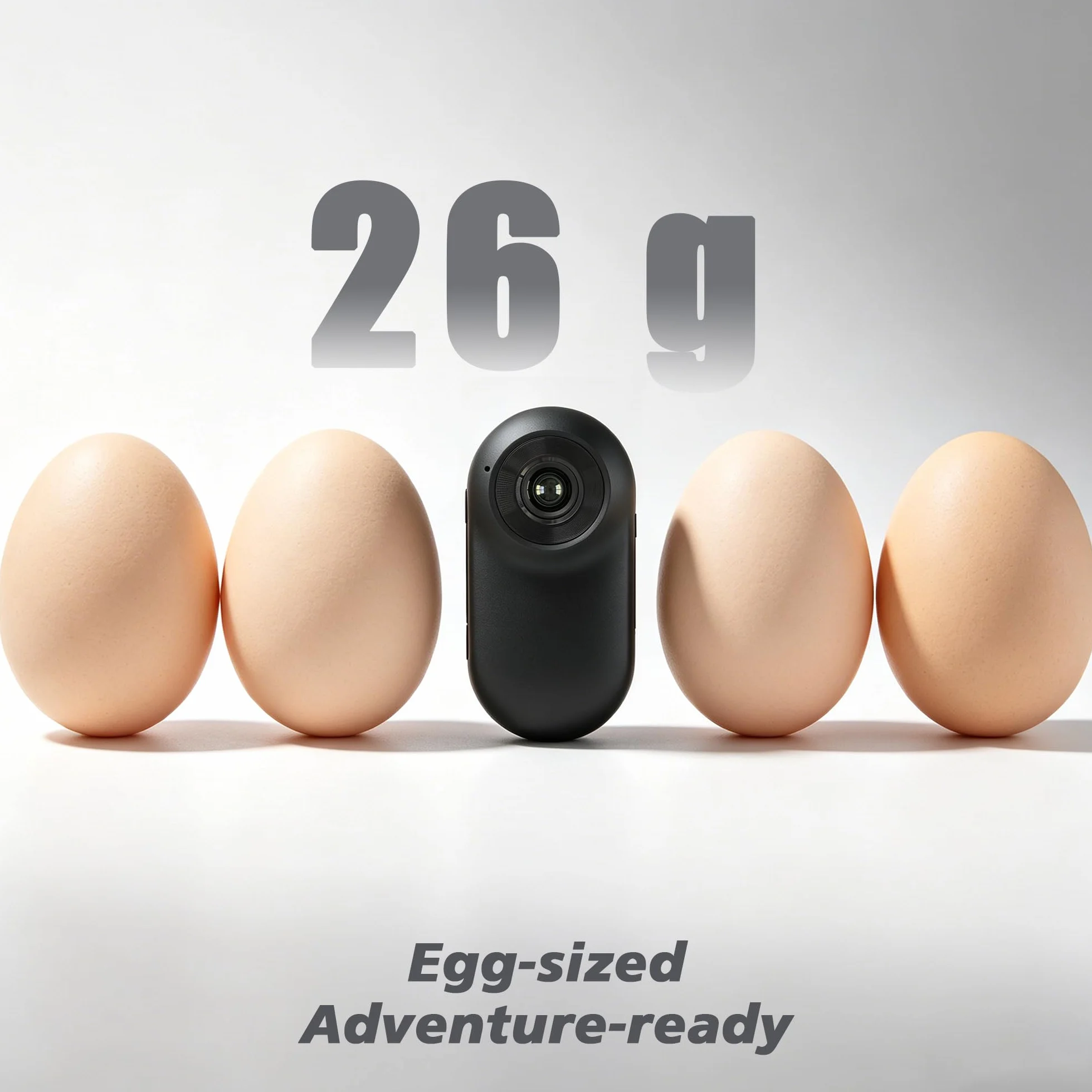 Mini Body Cam con Ciondolo Magnetico, Action Cam con Custodia Subacquea, Telecamera Indossabile con Scheda Memoria per Snorkeling, POV Camera per Casco Moto, Bici, Sport Estremi e Vlogging (Nero)