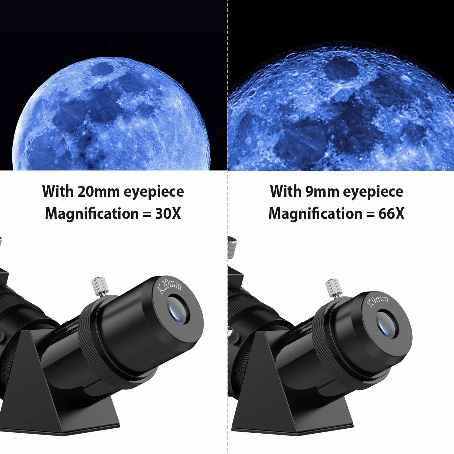 Telescopio Astronomia per Adulti e Principianti - Apertura 80 mm, 600 mm, Portatile da Viaggio per Bambini con Treppiede, Adattatore per Telefono e Zaino