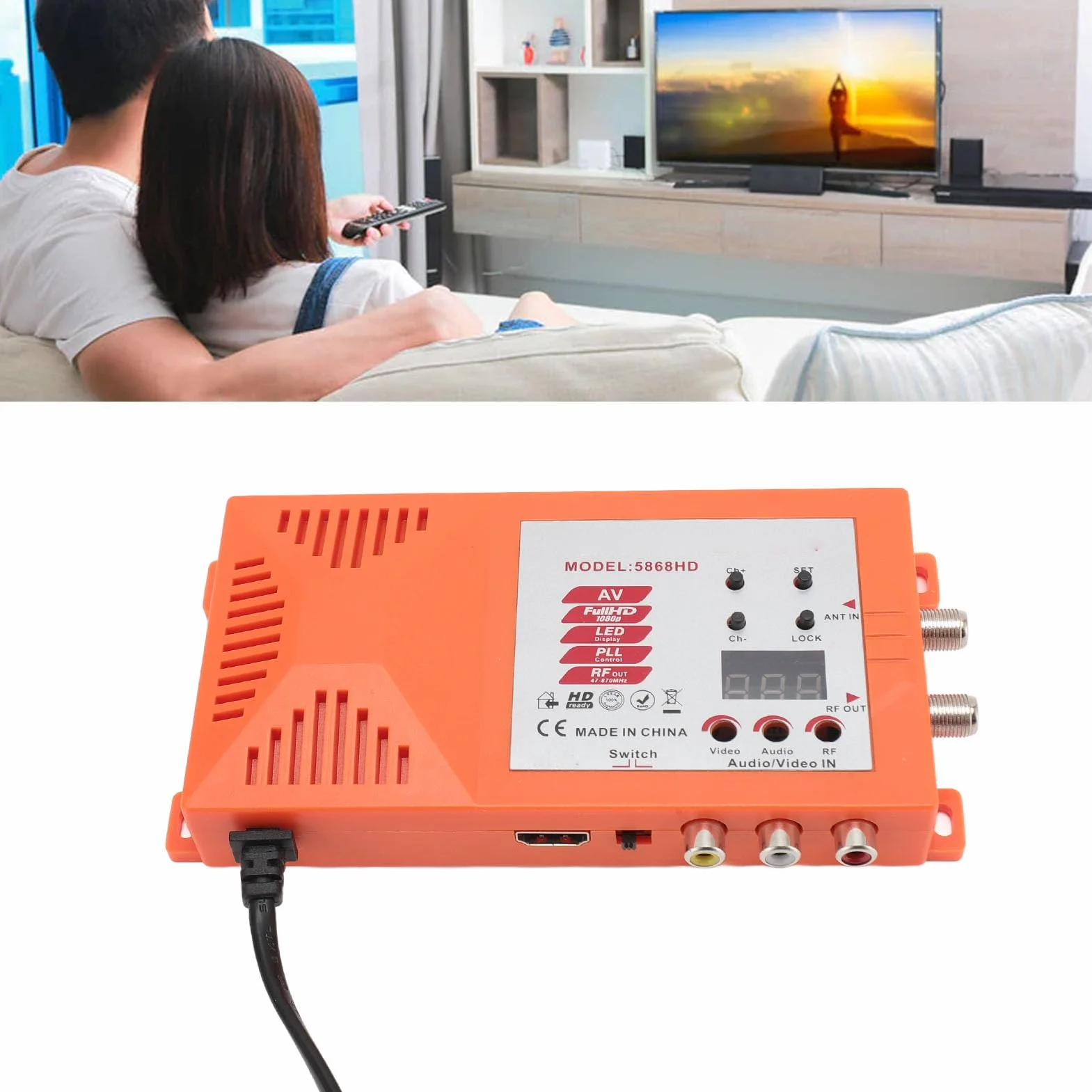 Interfaccia Multimediale HD Modulatore RF Plug and Play 100-240 V NTSC PAL Commutatore Canale Console Gioco