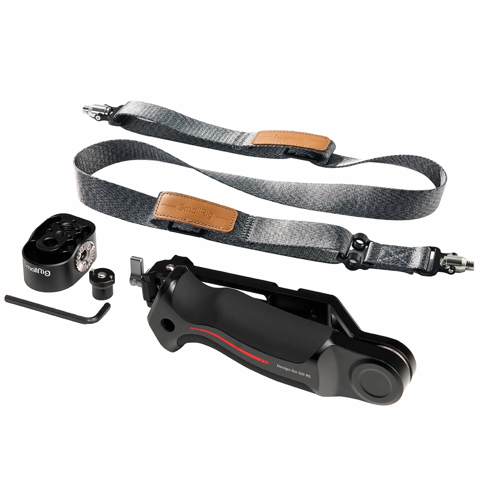 SMALLRIG Shoulder Strap Sling Handle Kit, Tracolla con Tracolla per Ridurre il Peso per DJI RS 4 / RS 4Pro/ RS 2/RS 3/RS 3 Pro, Supporto a Sgancio Rapido QD, Ergonomico Progettazione - 4383