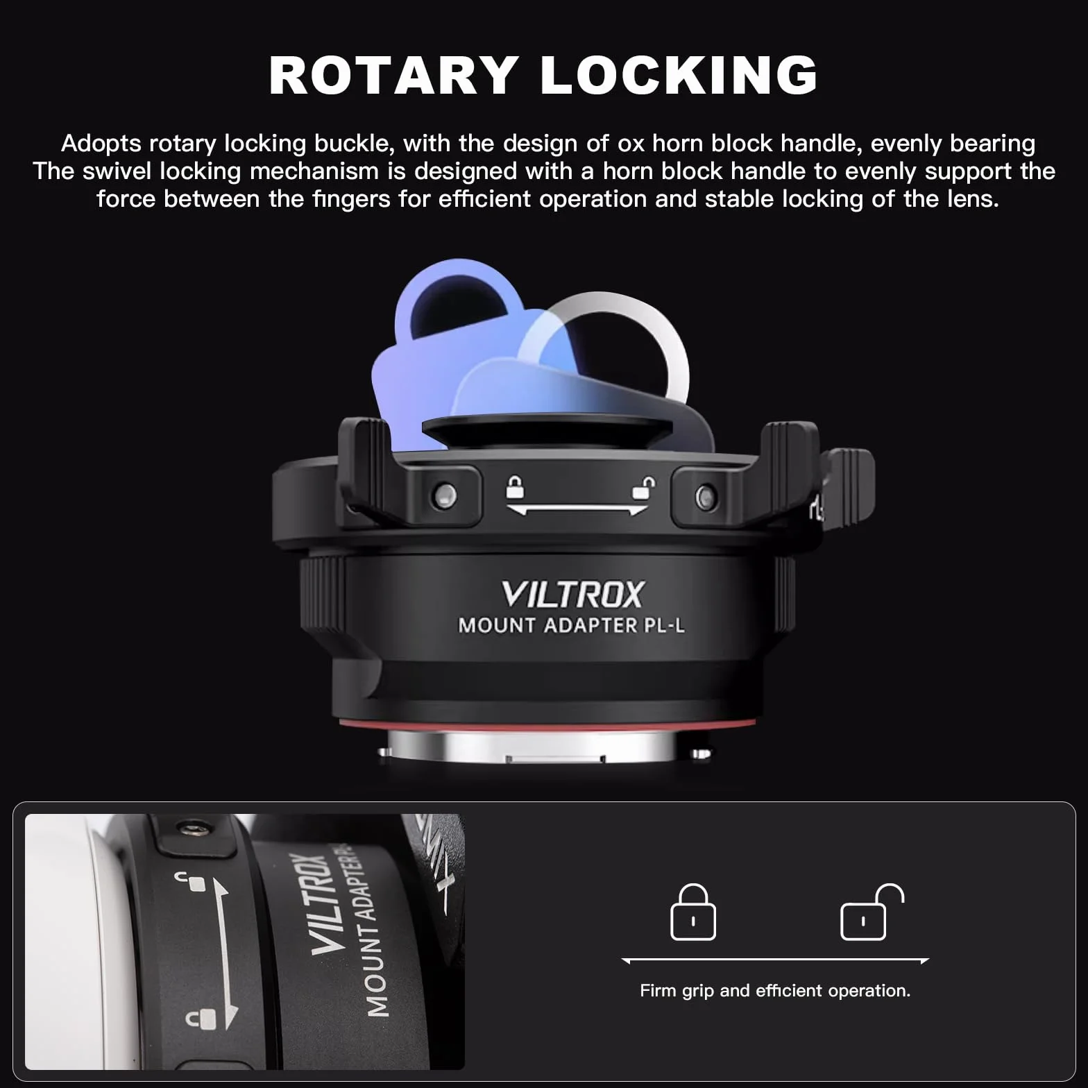 VILTROX PL-L Adapter Lens Electronic Manual Focus PL-L Adapter MF Converter for PL Mount Lens to L Mount Camera Panasonic S1 S1R S1H S5/Leica SL SL2 CL TL/Sigma fp L