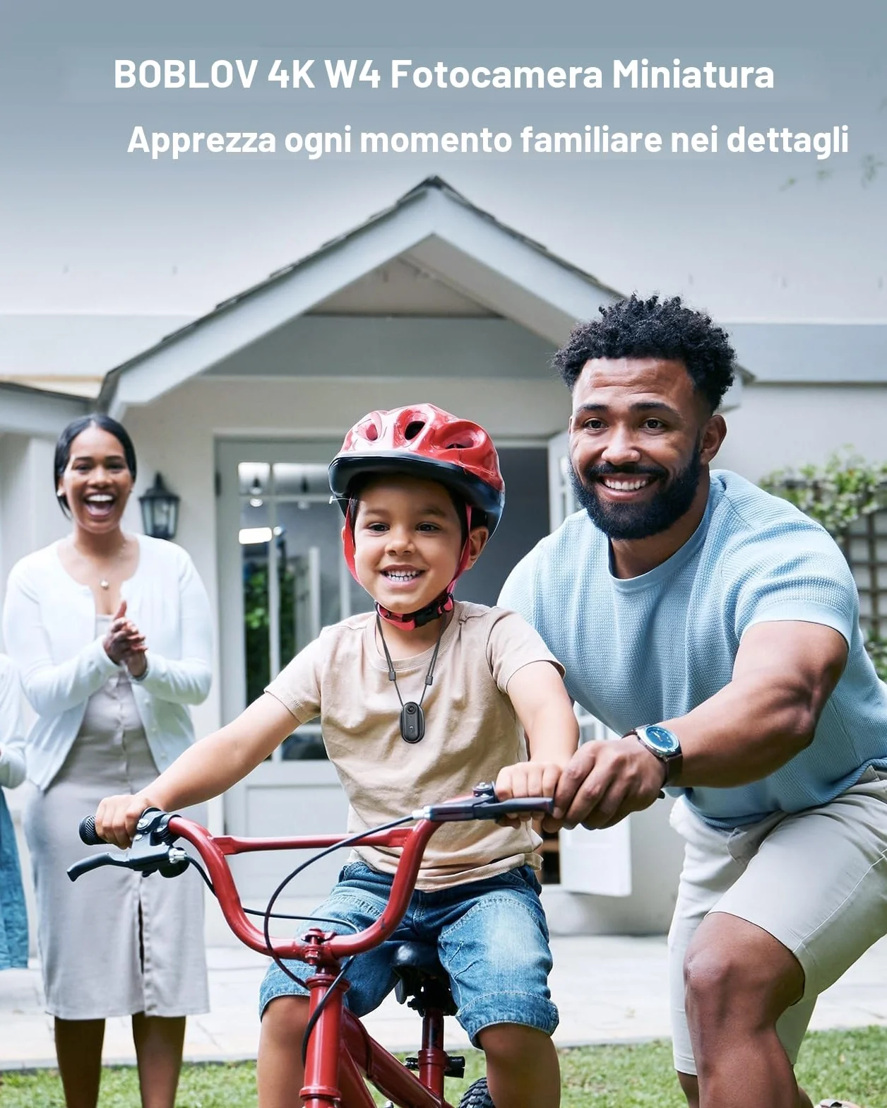 BOBLOV W4 4K Bodycam - Fotocamera per corpo Mini, con clip girevole a 360° e clip magnetica, 90 minuti per registrazioni, lezioni, viaggi, passeggiate con animali domestici (4K 64GB)