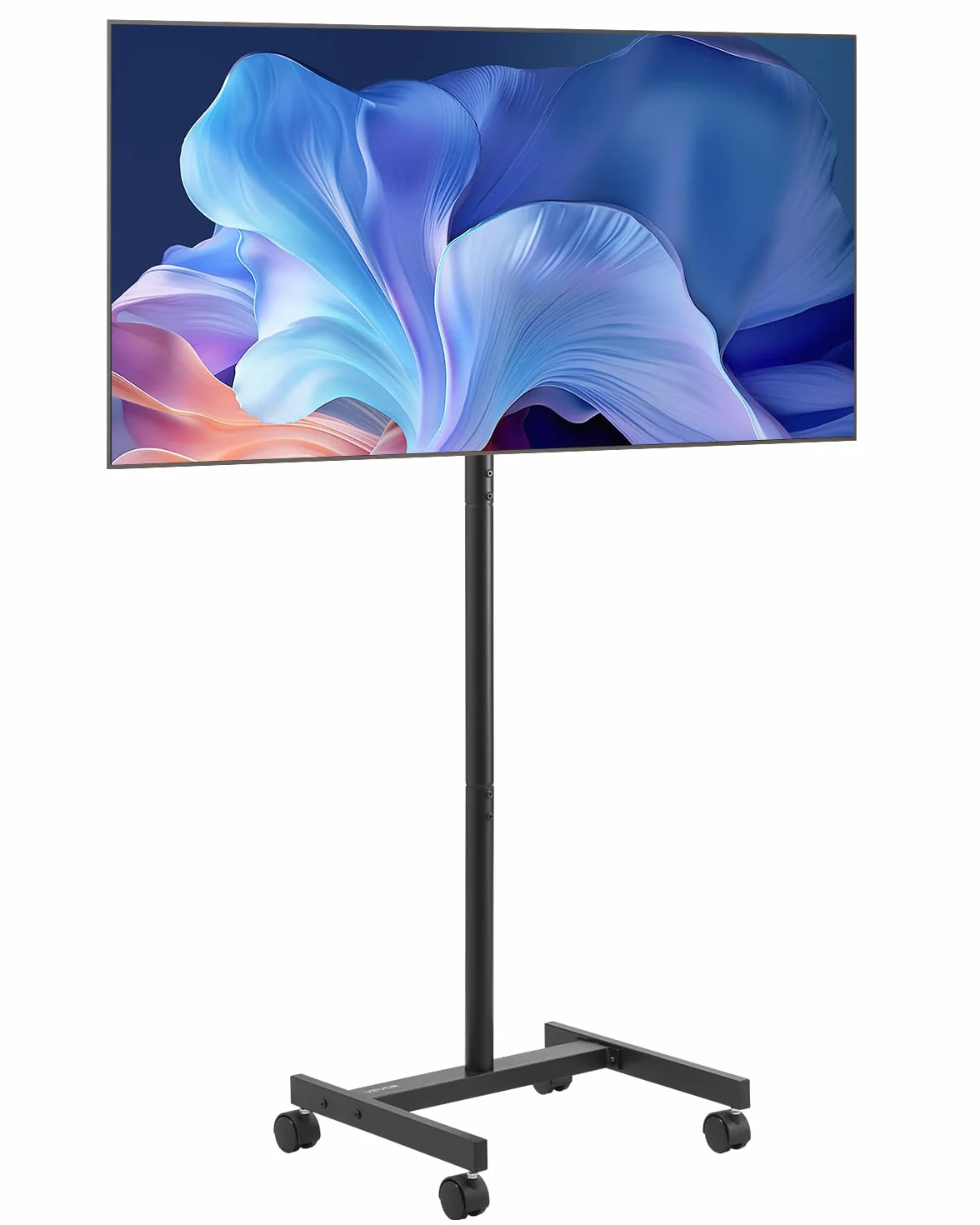 VEVOR Supporto TV da Pavimento per Schermo Piatto Curve 431,8-1397 mm, Carrello Porta TV Carico max. 20 kg, VESA 200 x 200 mm