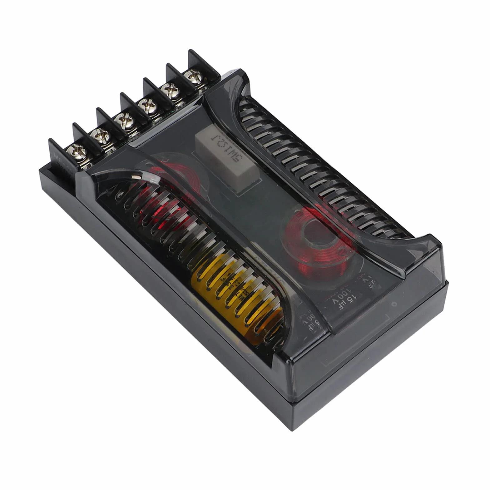 Divisore Di Frequenza Auto 2 Vie Crossover Protezione Sovracorrente Dissipazione Calore Universale Compatibile Con Altoparlanti Auto 2 Pezzi