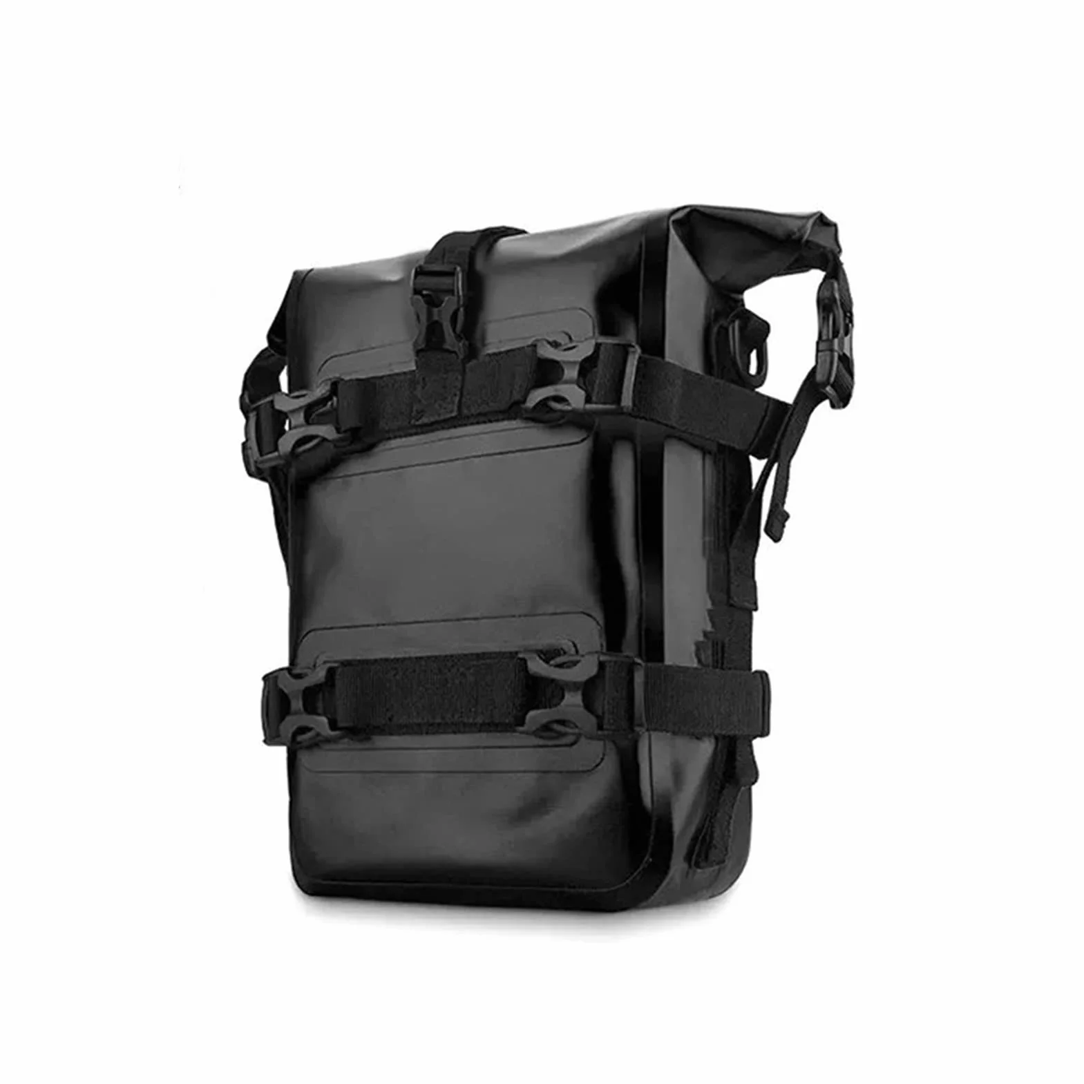 Shkalacar Borsa per Telaio Paraurti Moto, 8 Litri Laterale Completamente Impermeabile - Utilizzabile Come Tracolla