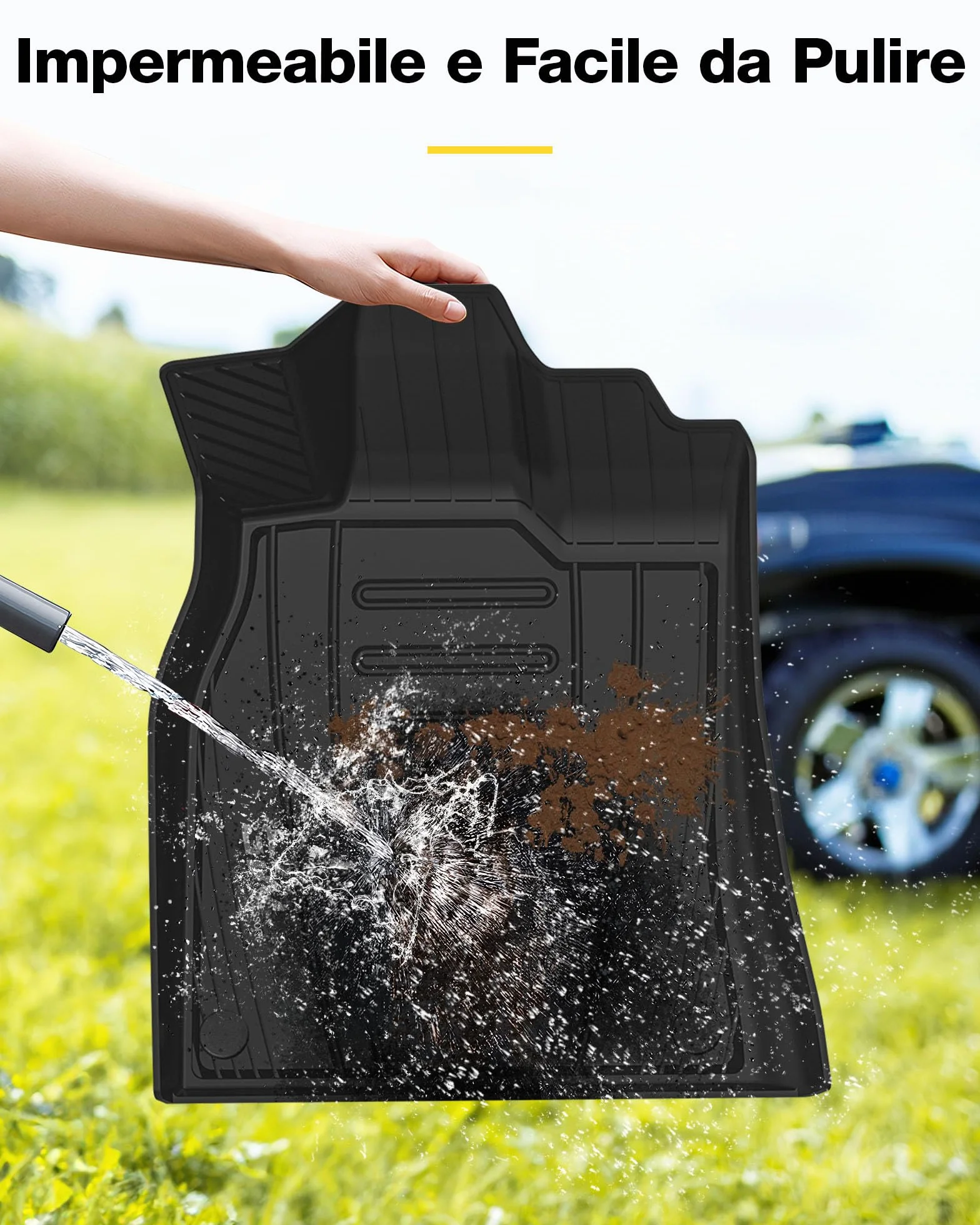 3W Tappetini Compatibile con AUDI Q5 SQ5 2018-2025 2026, Facili da pulire Tappetino Antiscivolo per Impermeabili a Copertura Completa Set Adatto a AUDI, Tappeti Auto su Misura in Thorex™