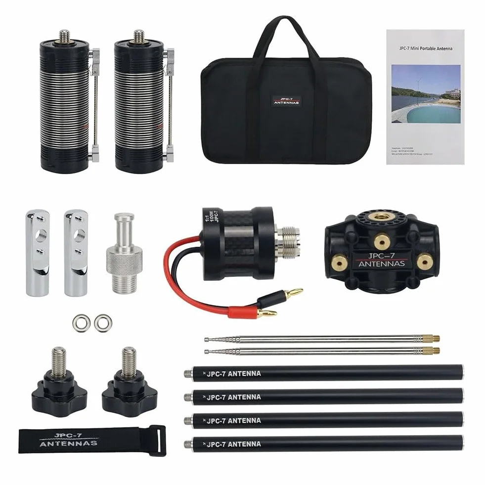 JPC-7 Antenna portatile a onde corte con custodia