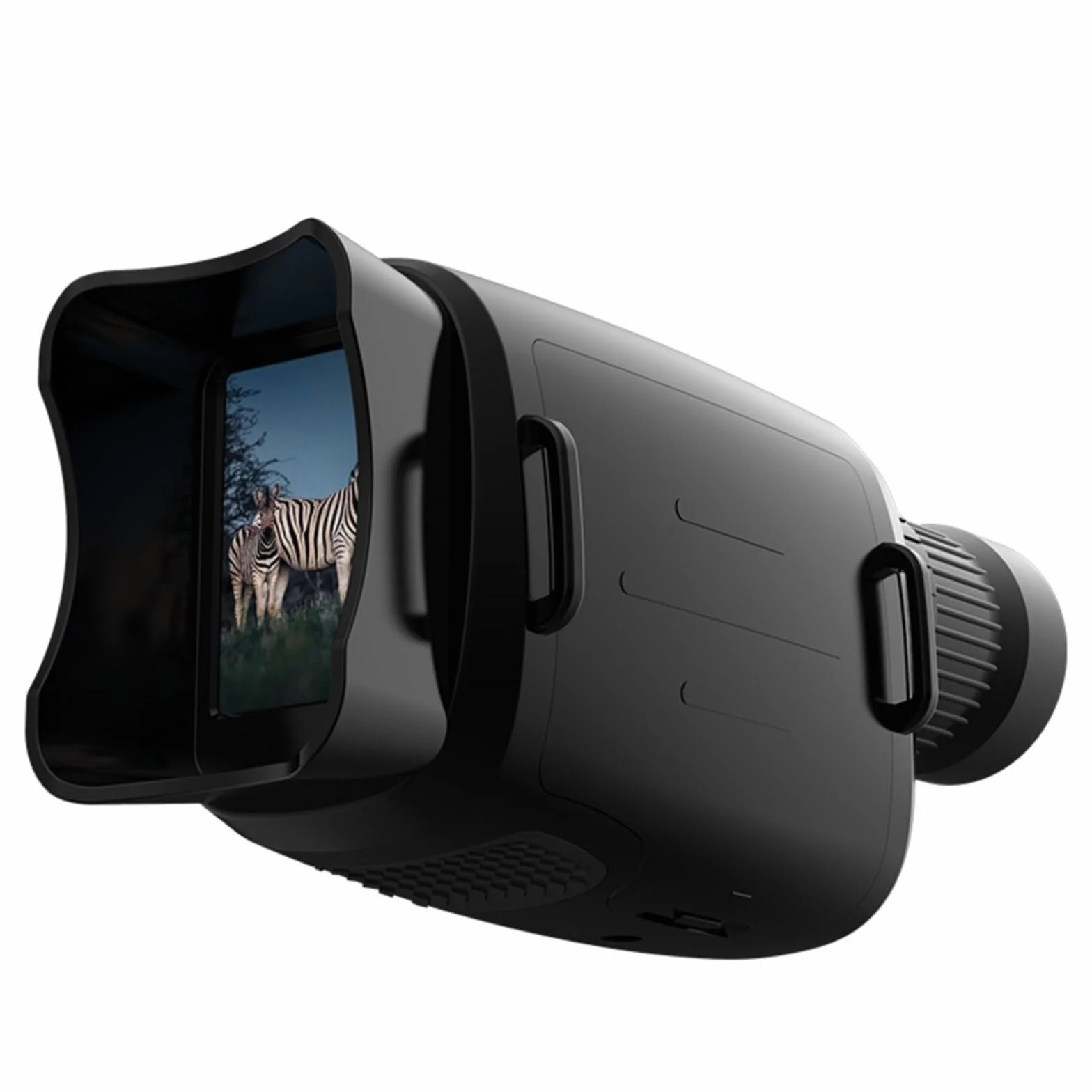 Monocolo di visione notturna da 800 m con zoom digitale 16x, infrarossi regolabile da 3 W e display HD 1080p, design resistente alle intemperie in ABS per caccia/campeggio, intervallo di funzionamento