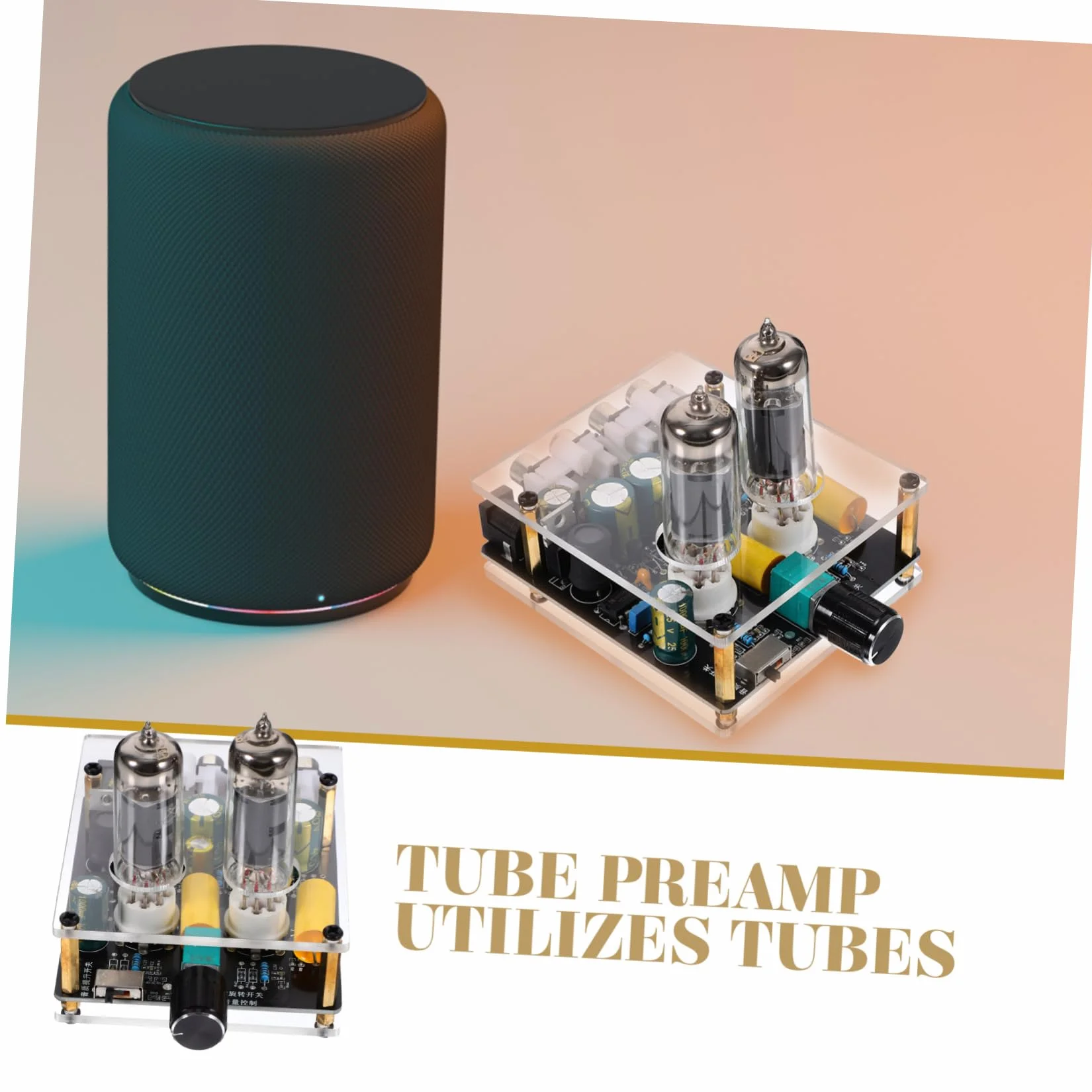 SECFOU Preamplificatore Valvolare per Giradischi, Home Theater Fai da Te