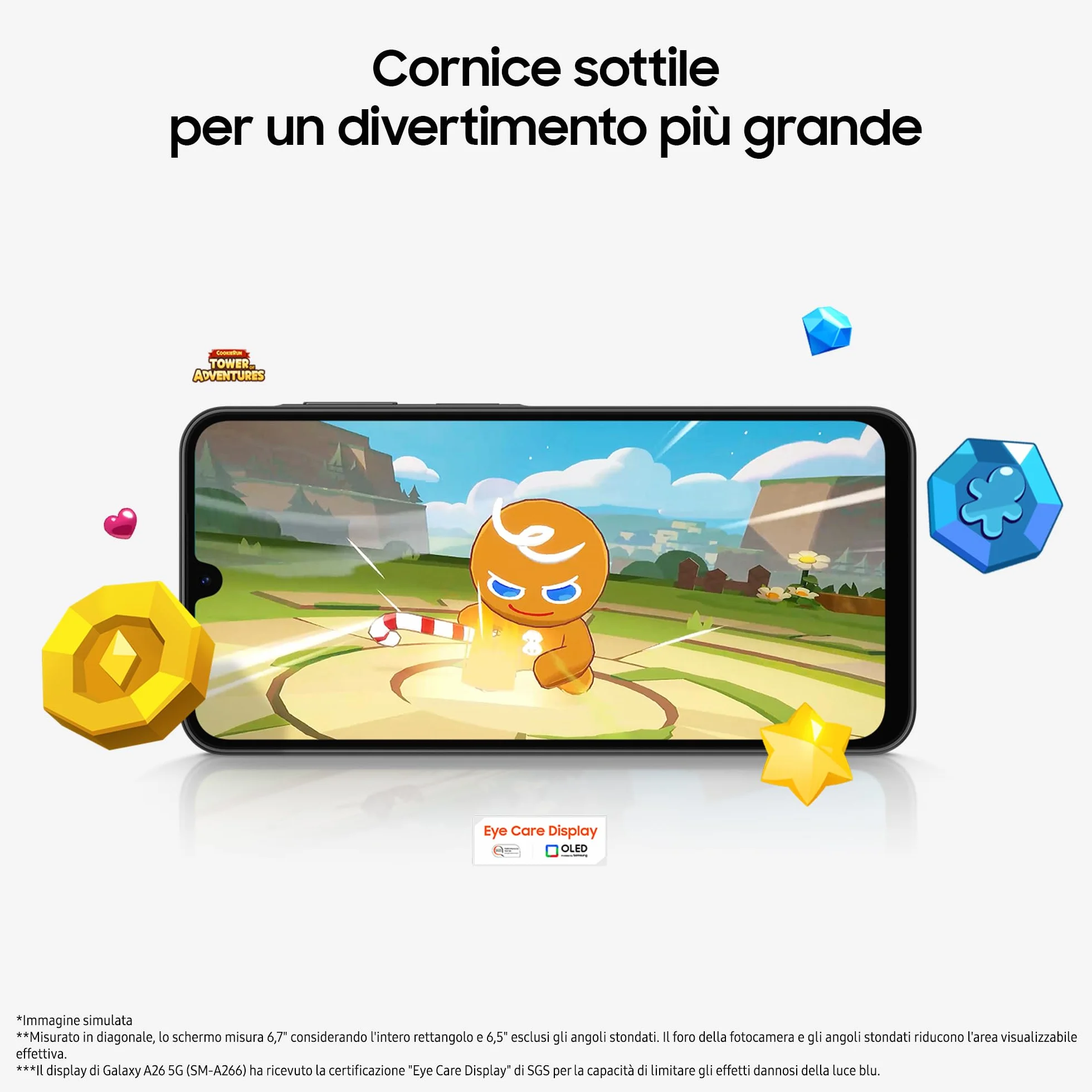 Samsung Galaxy A26 5G, Smartphone con Funzioni intelligenti, 3 anni di Garanzia del produttore, Display Super AMOLED 6.7”, 6GB RAM, 128GB, 5.000 mAh, memoria espandibile, Black [Versione Italiana]