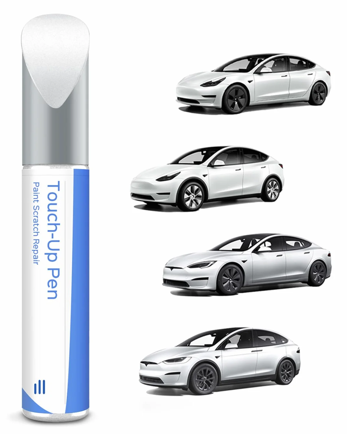 Tesla Penna per vernice Pearl White Riparazione graffi fai-da-te Model 3/Y/S/X