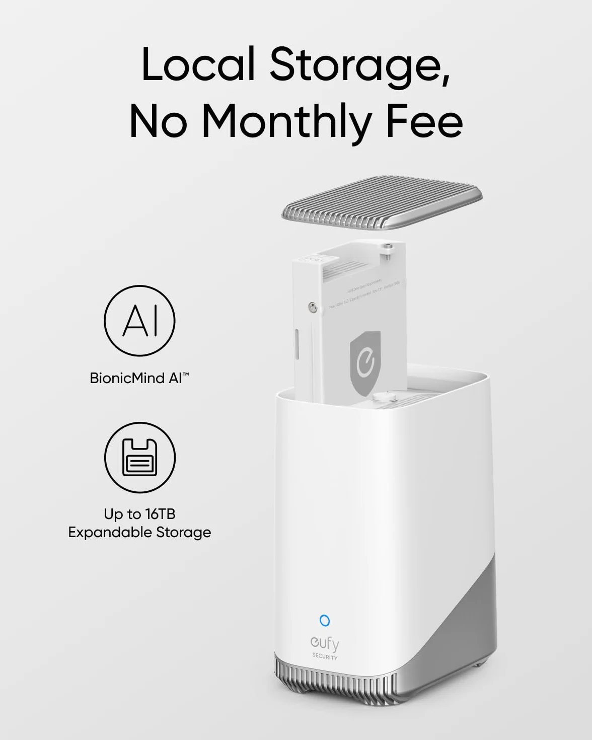 eufy Security S3 Pro(eufyCam 3 Pro), 4K telecamera wifi esterno senza fili pannello solare Visione Notturna a Colori, Riconoscimento AI, Archiviazione Locale, Nessun Canone Mensile (Ricondizionato)
