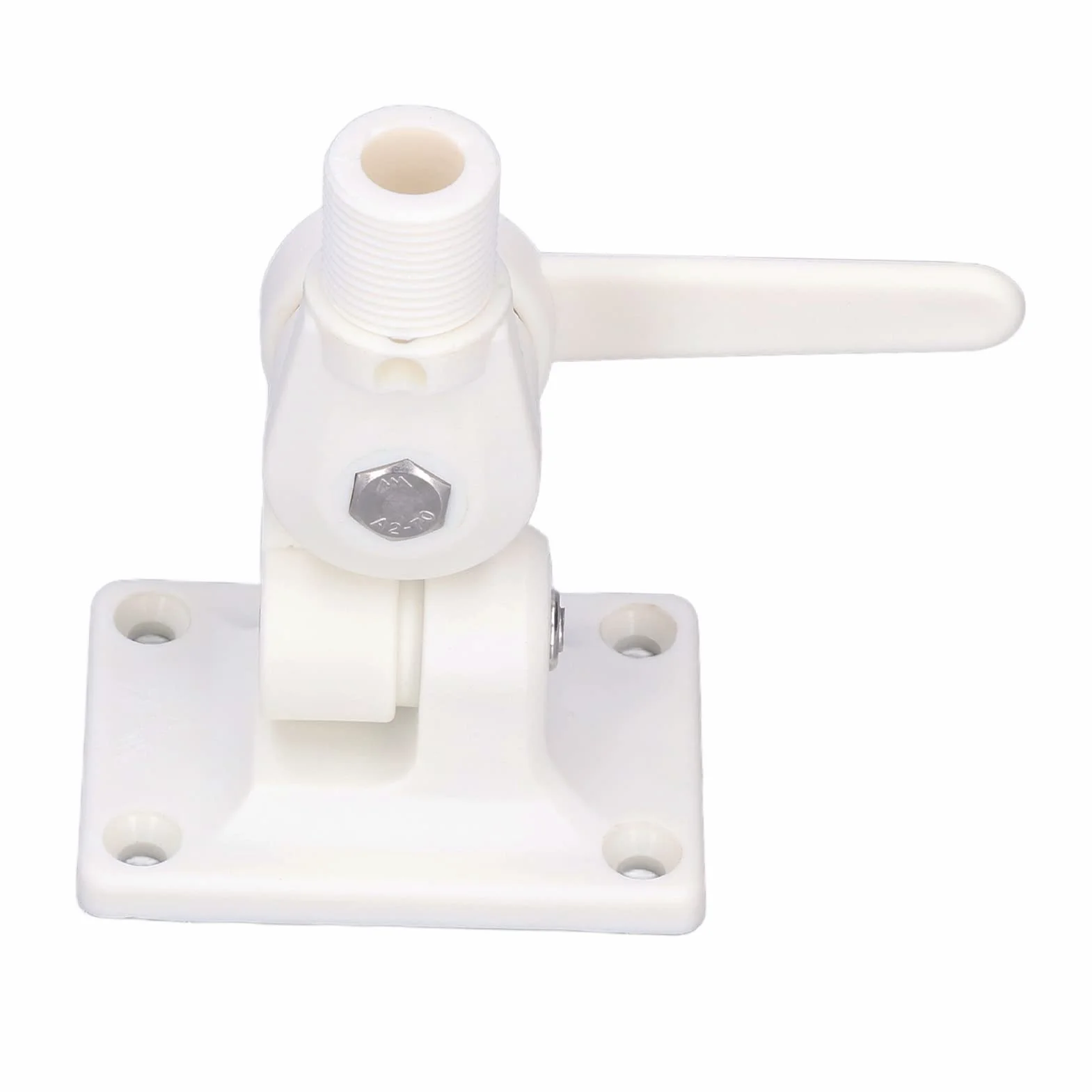 Supporto per Antenna Marina VHF Base di Montaggio Regolabile per Barche Marine